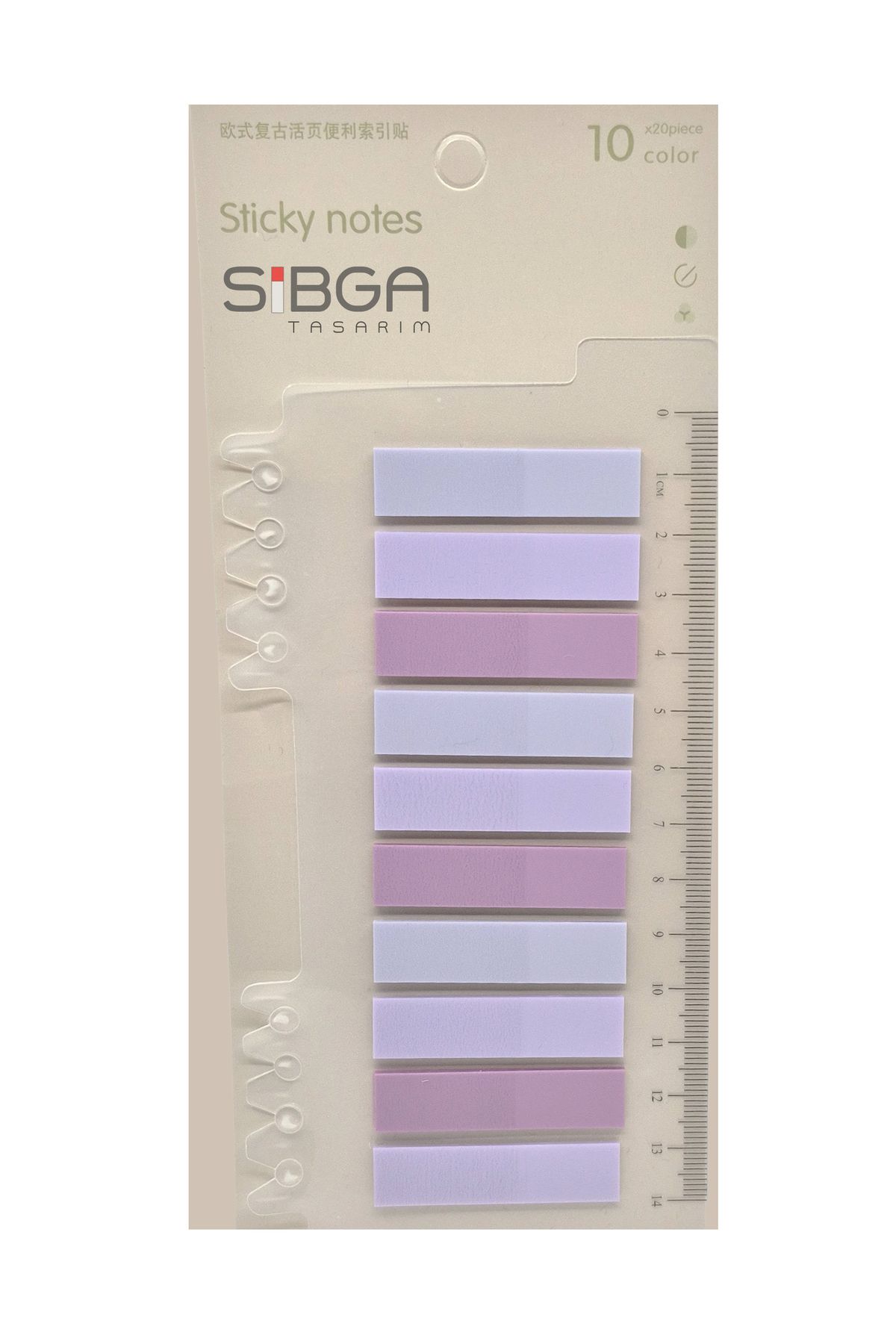 sibga tasarım-Transparent Color 200 Leaf Bookmarks, Stickers and Note Paper 1