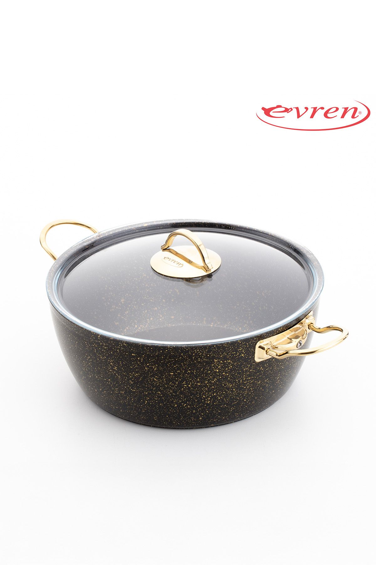 Evren Ghiveci Cu Piatră De Aur - 22 Cm - One Size