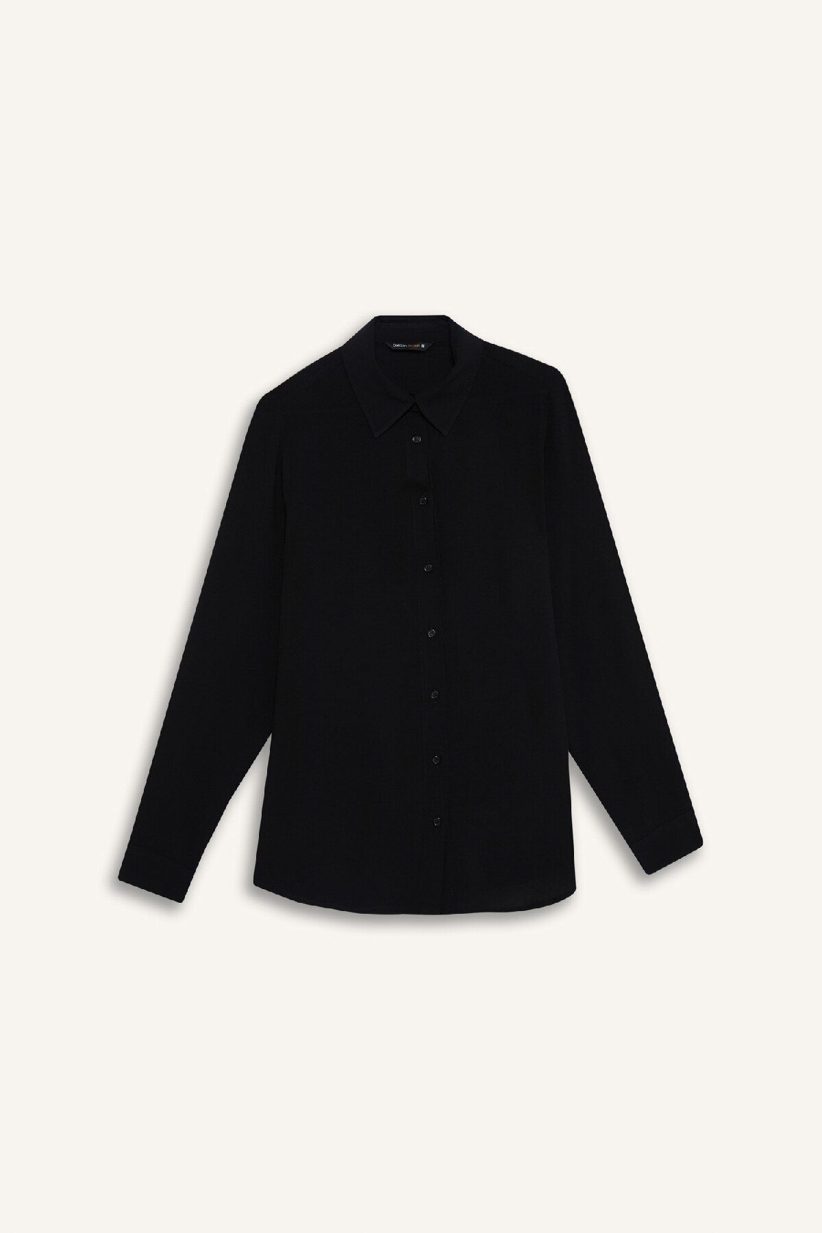 DeFacto-Normale Passform, einfarbiges Basic-Langarmshirt Z6472az25sp 7