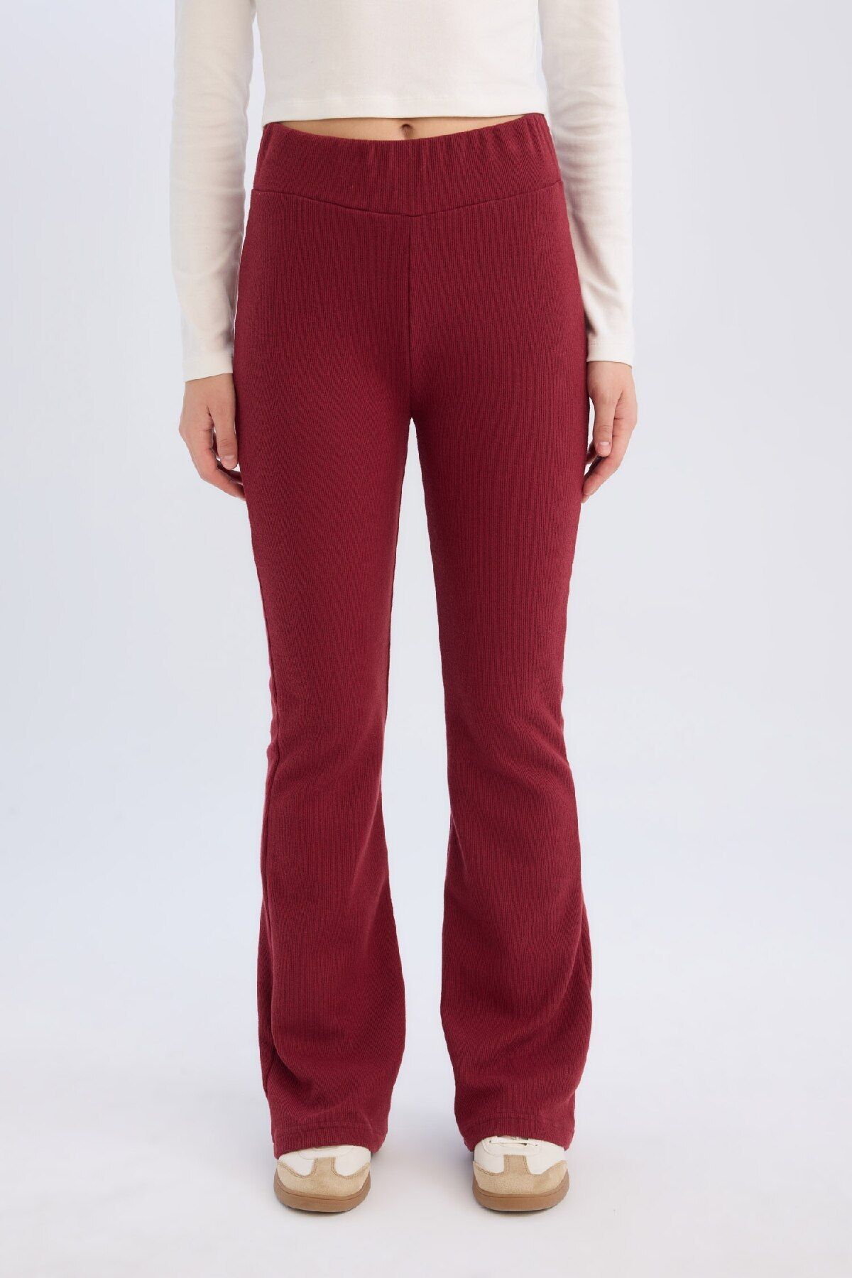 DeFacto-Weites Bein, weites Bein, dehnbare Taille, lange Hose E4387AX24WN 4
