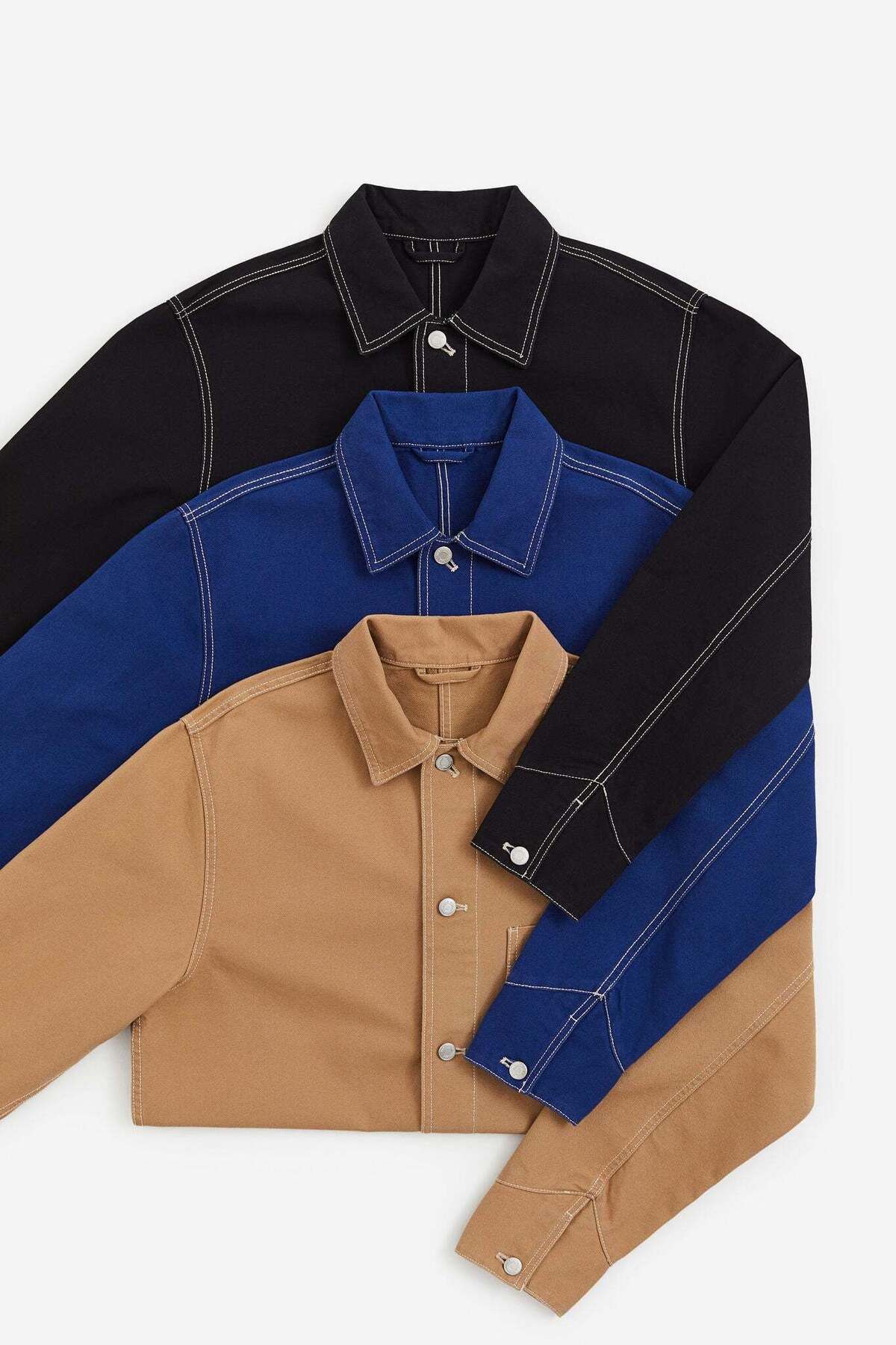 H&M-Regular Fit Cotton canvas shacket 3