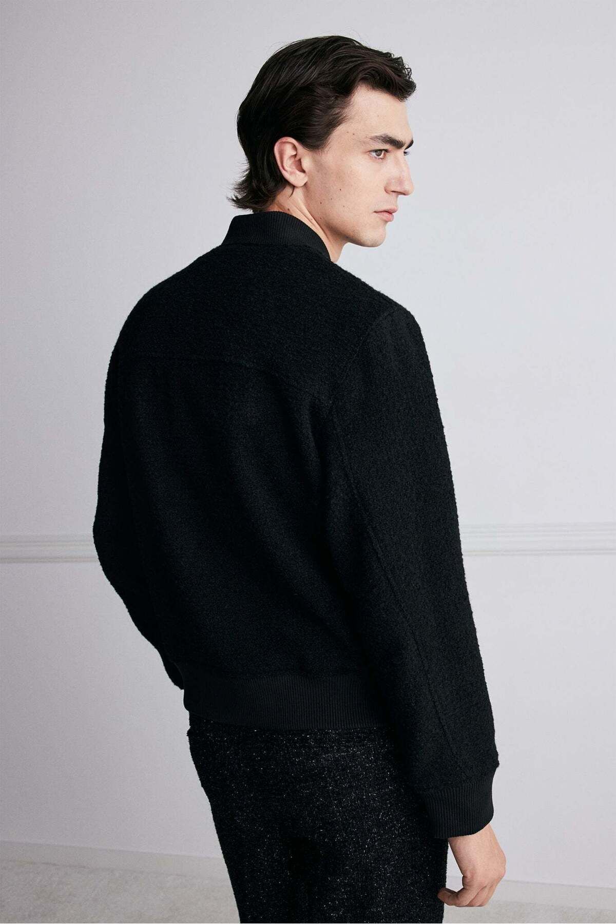 H&M-Regular Fit Wool-blend bomber jacket 3
