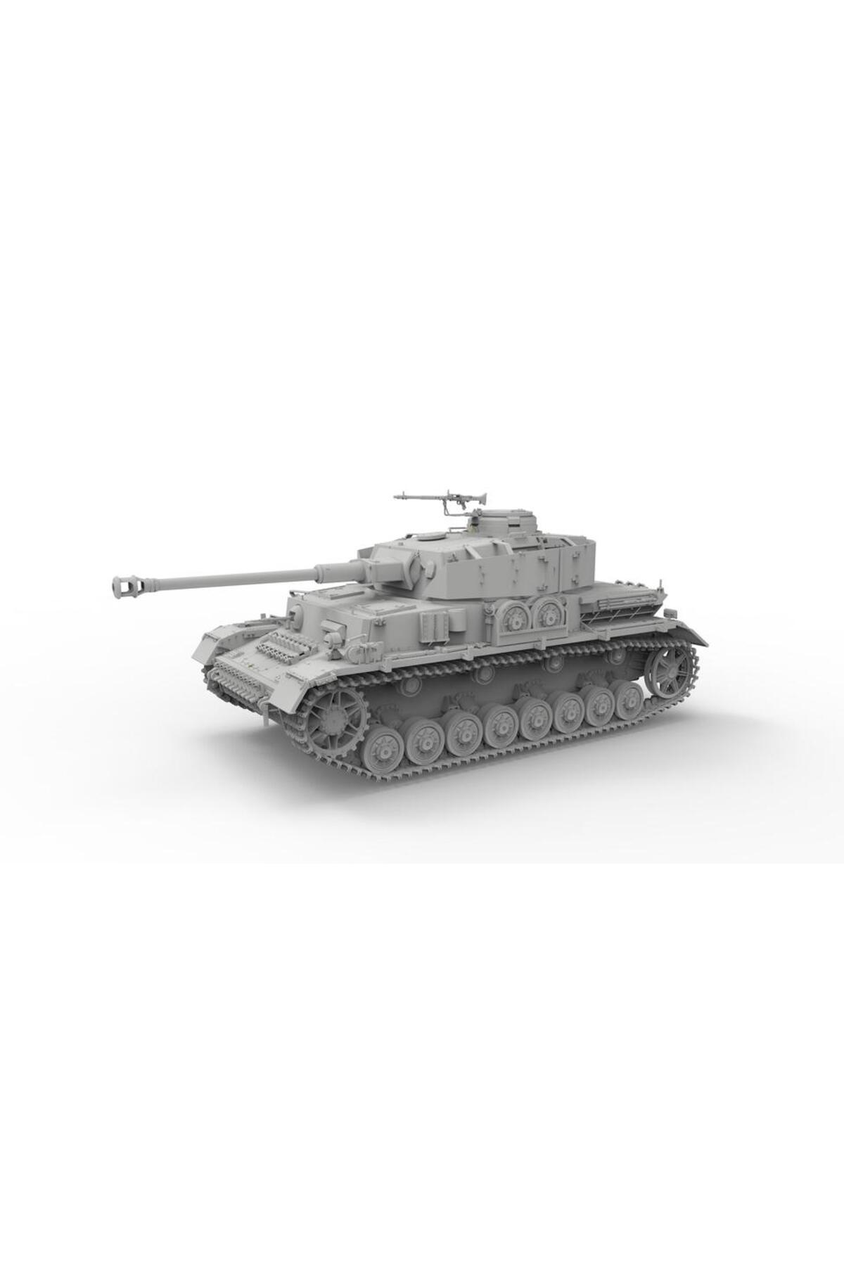 Border BT-025 1/35 Pz.Kpfw.IV Ausf.J اوایل/میانه و ریل‌وی فلت‌بد Ommr مدل پلاستیکی مونتاژ