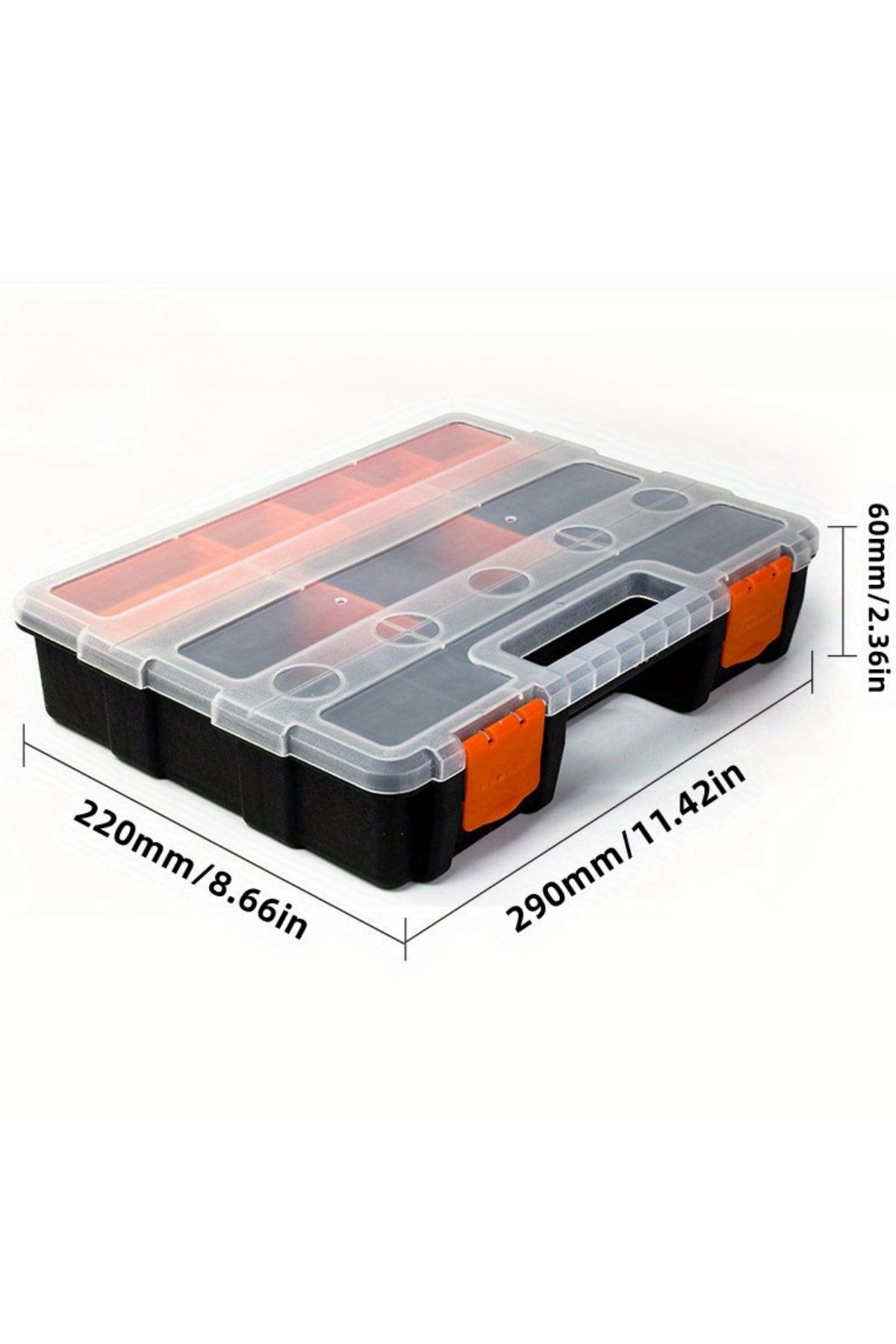 Choice-A Portable Parts Box Hardware Storage Toolbox Plastic Case Multi-Grid Combination Screw Storage Box. 1