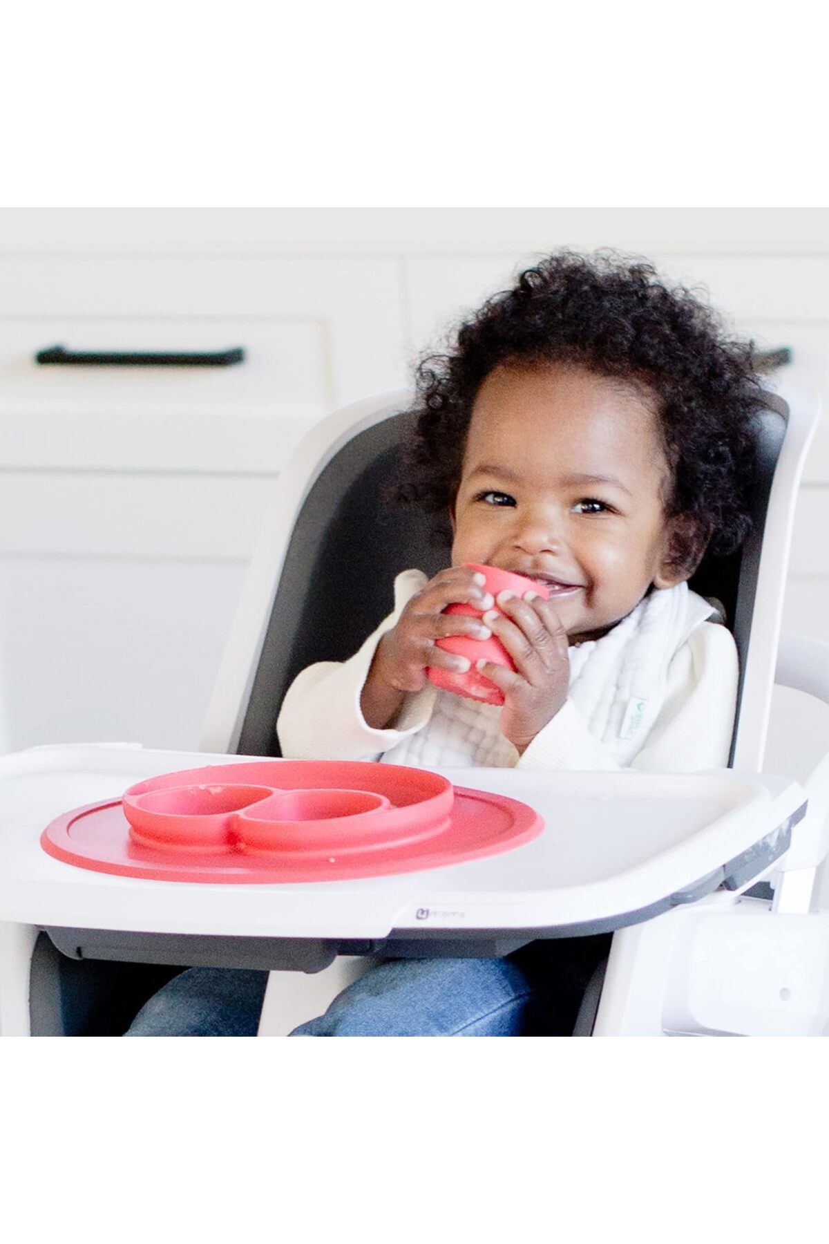 fulina-Mini Mat for 12 Months+,with Suction for Infants ,for Highchair, Dining Table and Travel 6