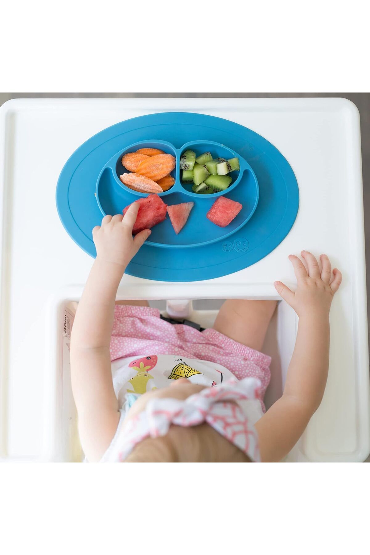 fulina-Mini Mat for 12 Months+,with Suction for Infants ,for Highchair, Dining Table and Travel 5