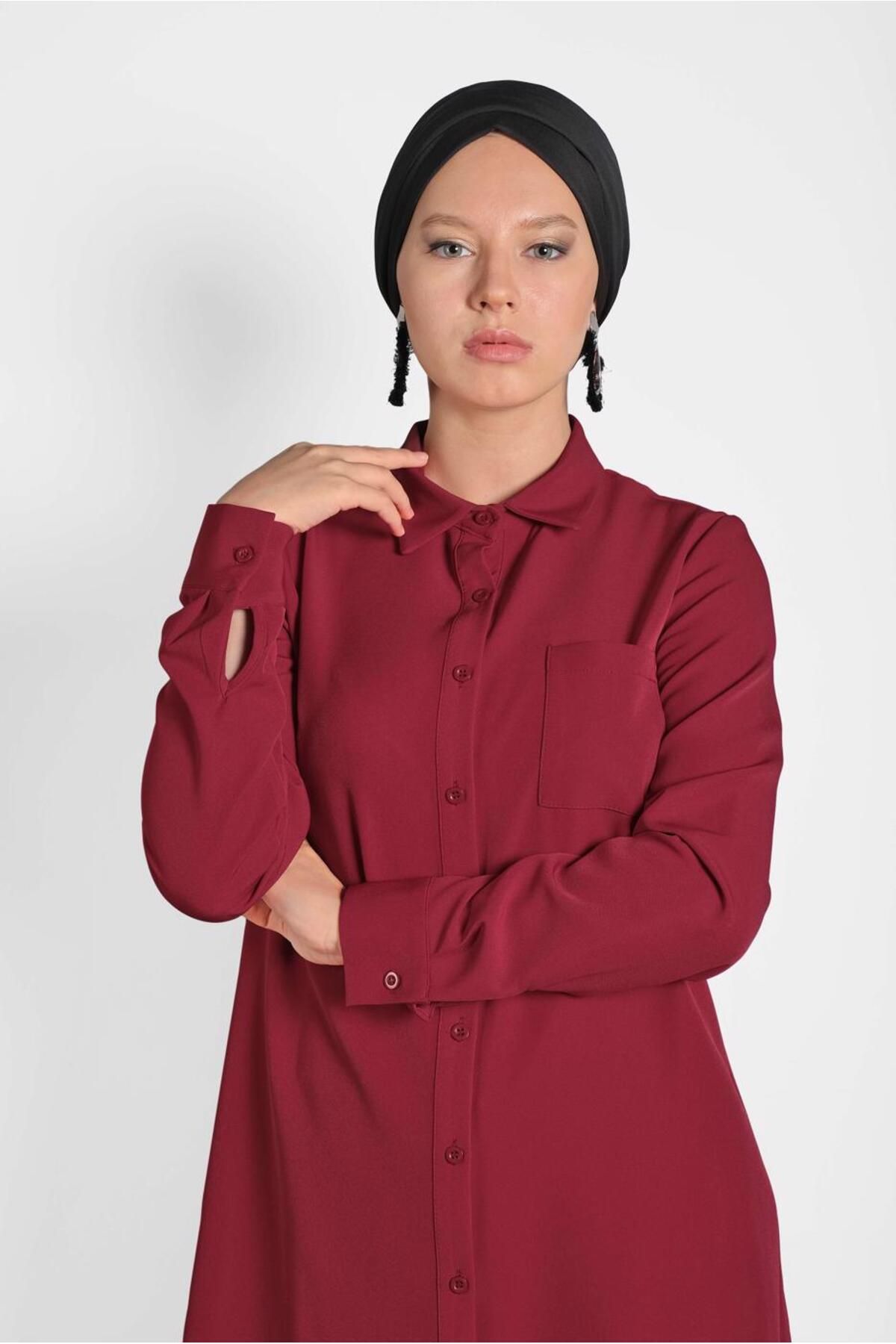تونیک جیبی دکمه دار 40173 Alvina