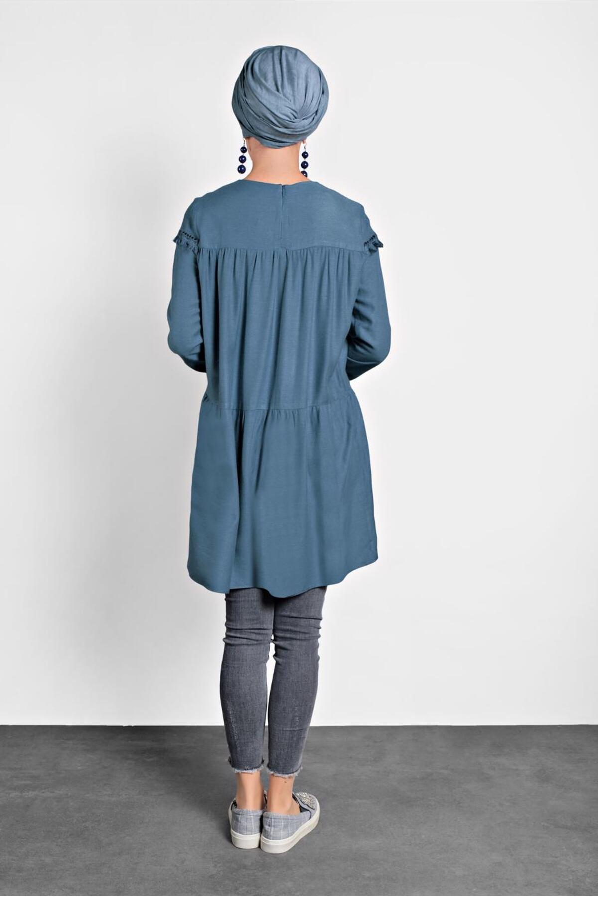 Alvina-Sequined Tunic with Sequins and Tassels 40116 4