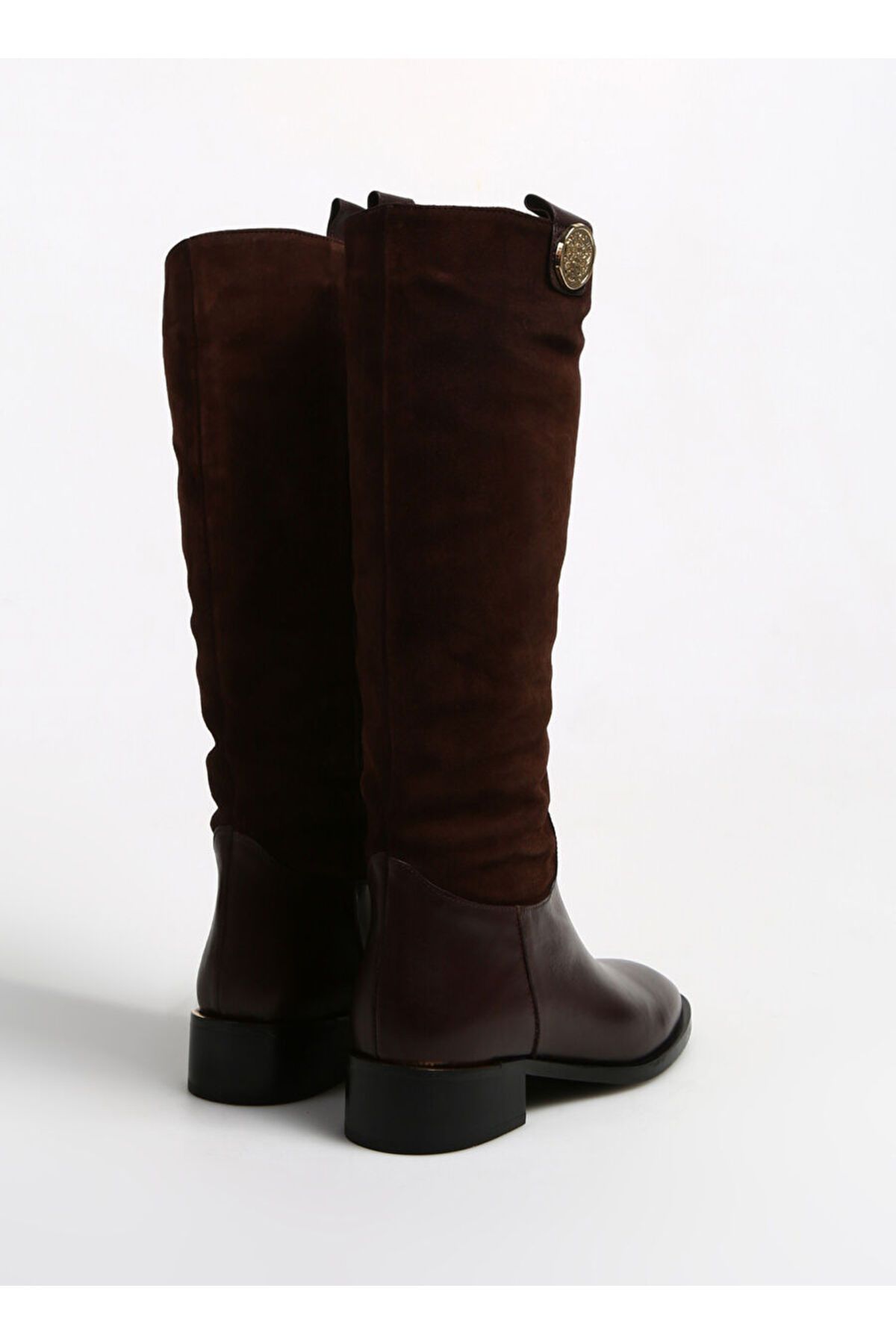 چکمه زنانه های چرمی قهوه Vince Camuto