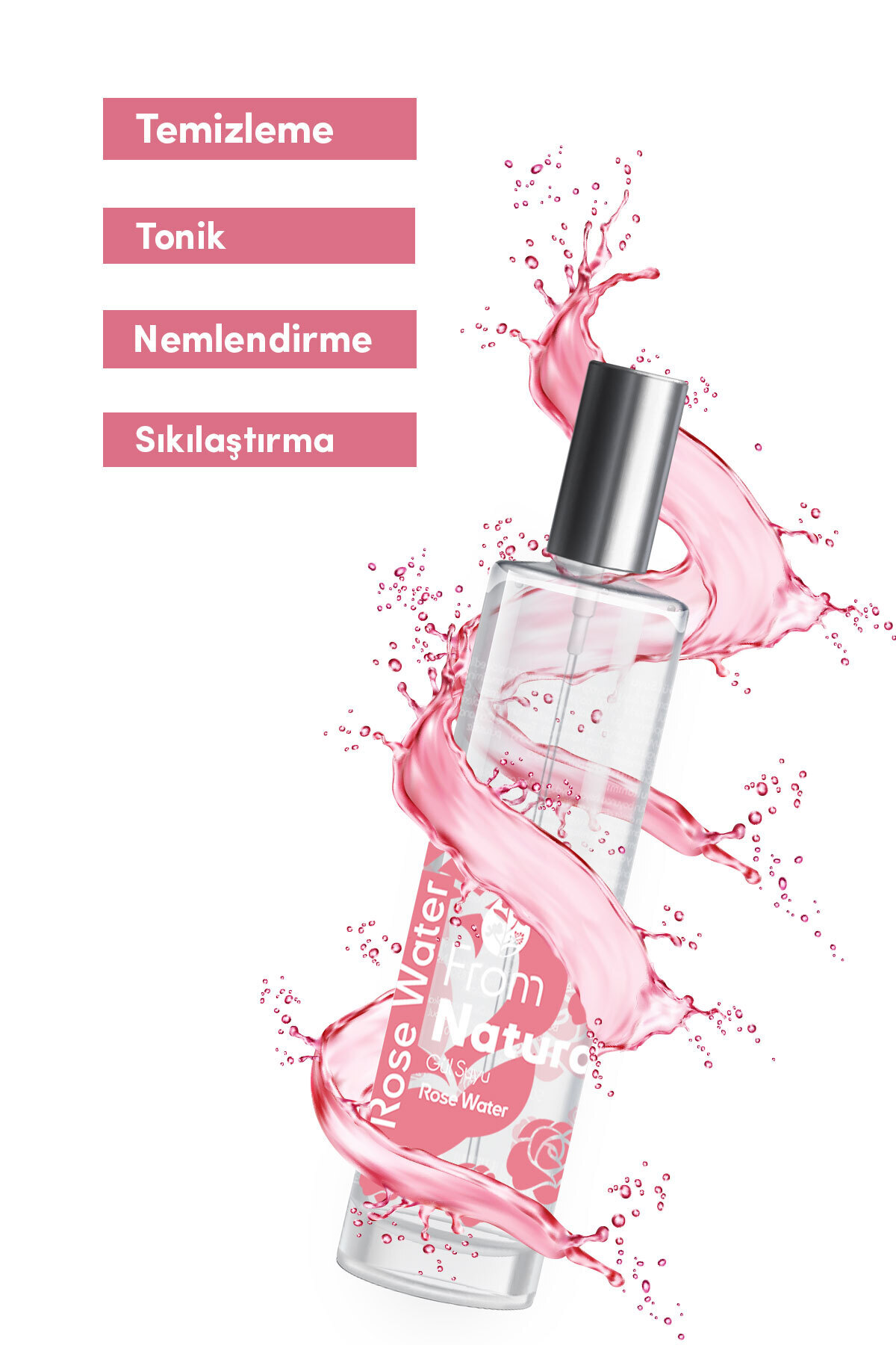 Premium Gül Suyu 50 ml — 8684215391140 — تصویر 3 از 7