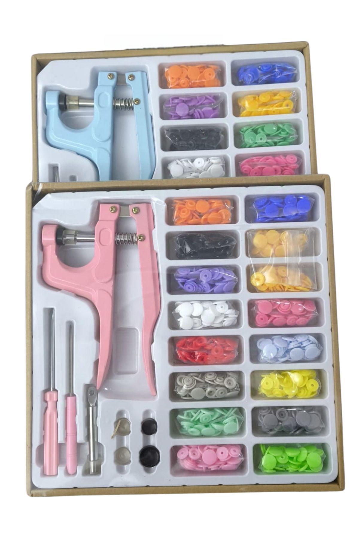OK AKSESUAR Çıt Çıt Set Plastik Makinalı (Renk stok durumuna göre)