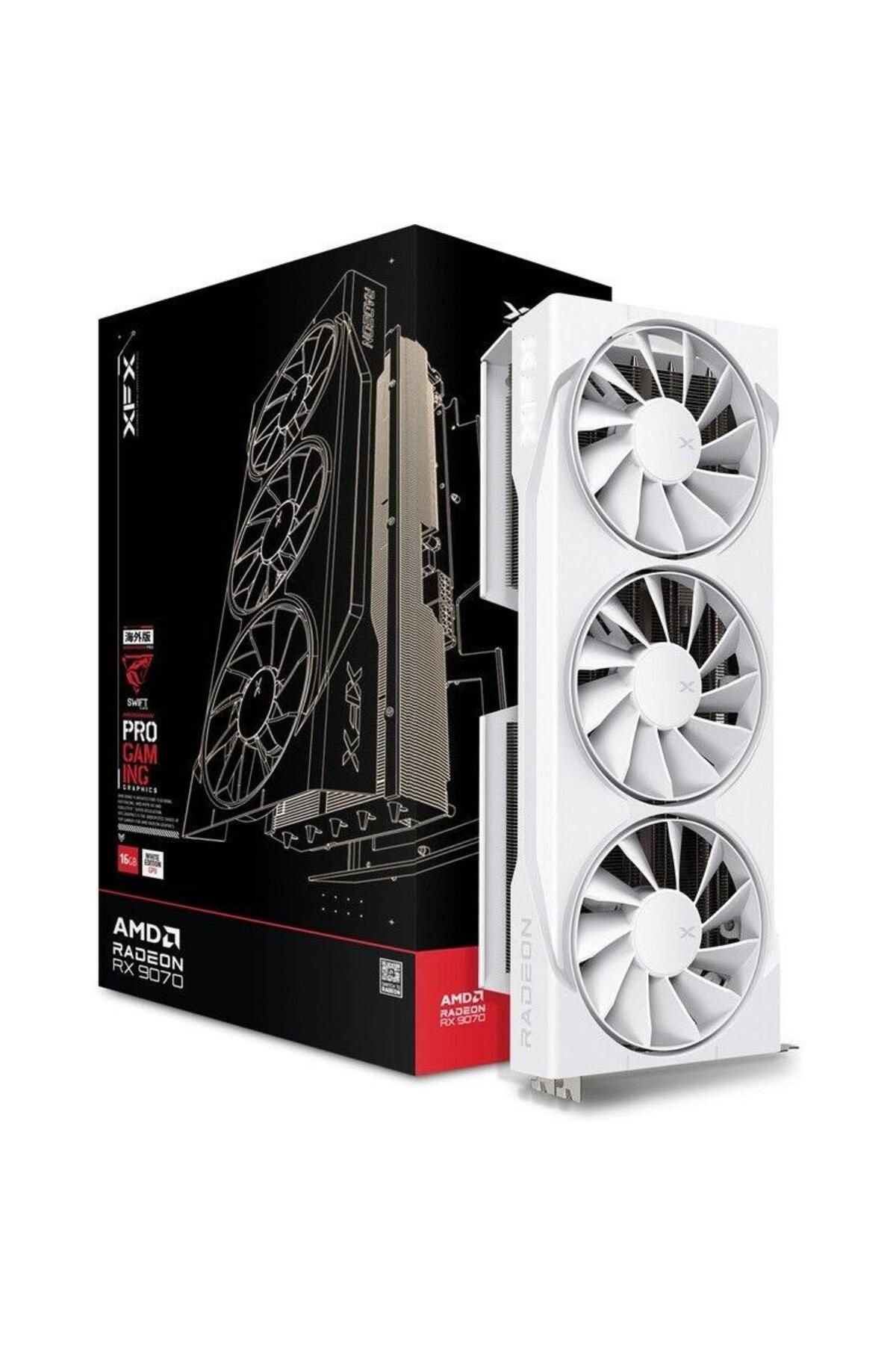 XFX-Placa video XFX Radeon RX 9070 Swift OC Triple Fan Gaming Edition White 16GB GDDR6 256-bit 5