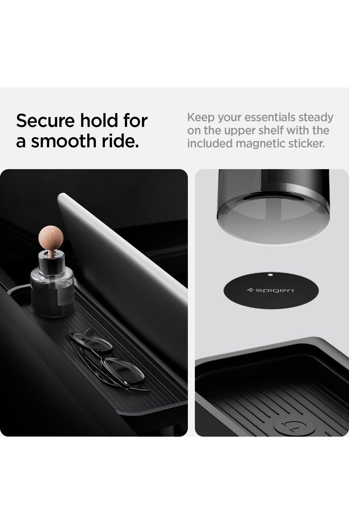 Spigen-Under Screen Storage Organizer Tesla Model Y 2025 (Juniper) and Model 3 2025/2024 (Highland) 4