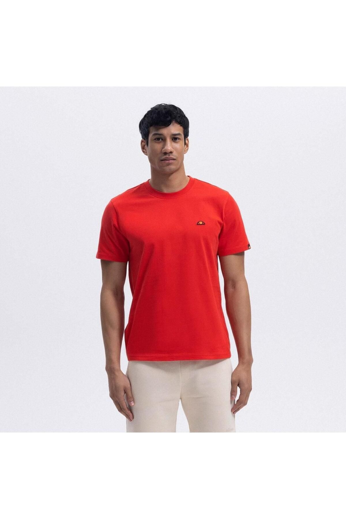 Ellesse Ανδρικό T-shirt Em461-rd Crew Neck Κόκκινο für Adult Αρσενικό - M
