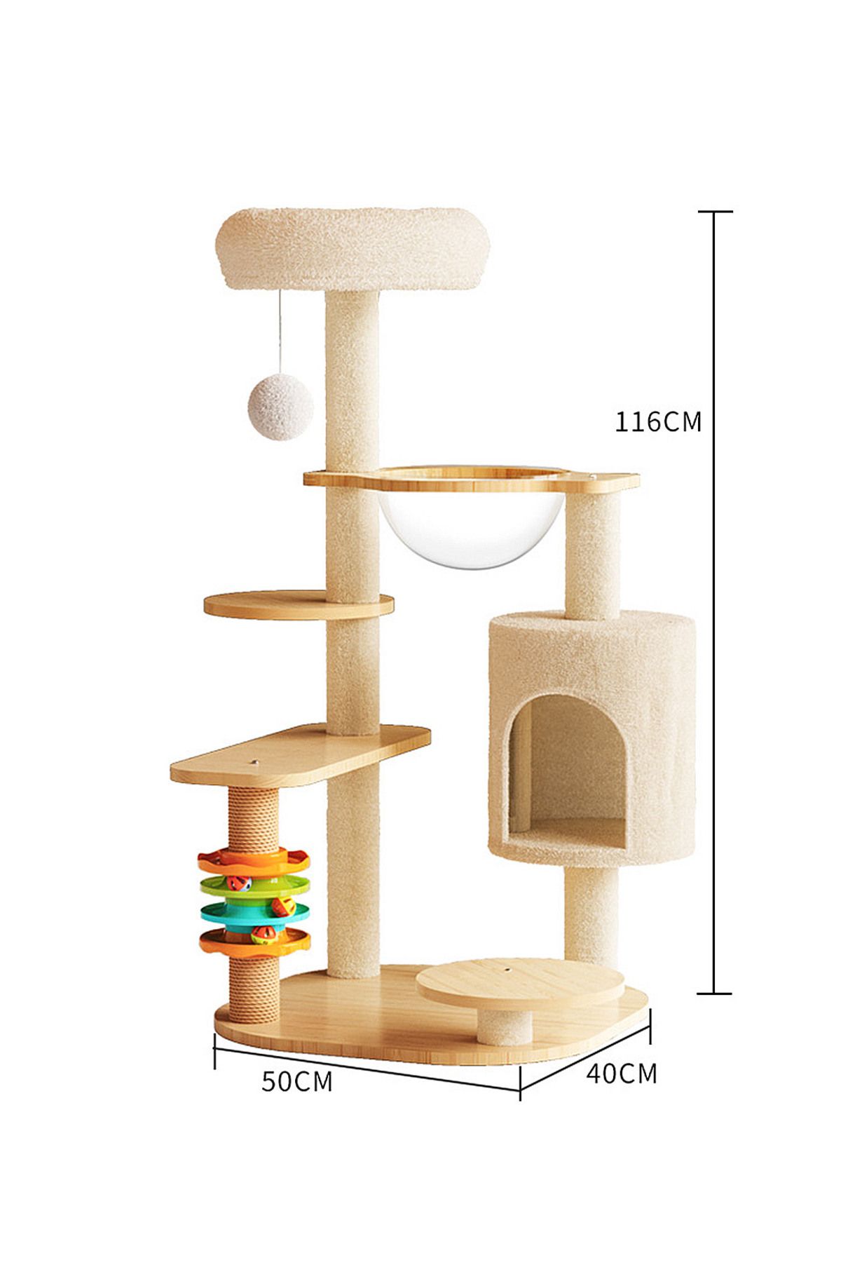 KidLe-Cat Climbing Frame Cat Nest Cat Scratching Board Cat Tree 3