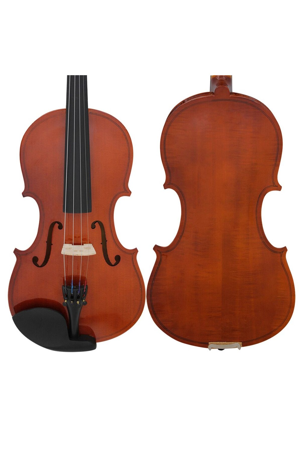 Depox-IdeallStore® classical violin, wood, case included, two sets of strings included 4