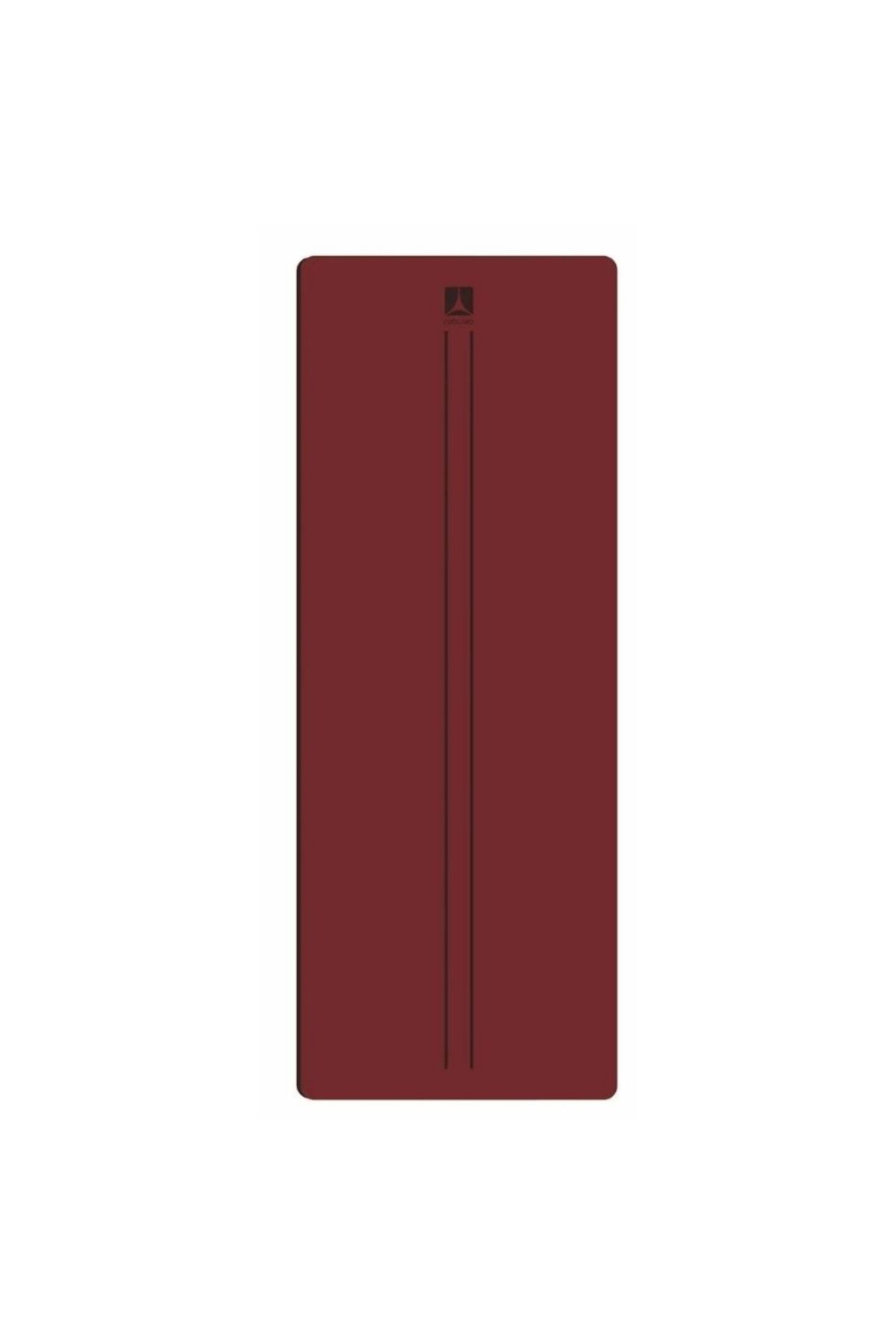 Çift Çizgi Tasarımlı 5mm Doğal Kauçuk Yoga Matı – Kaydırmaz Pilates Ve Egzersiz Matı