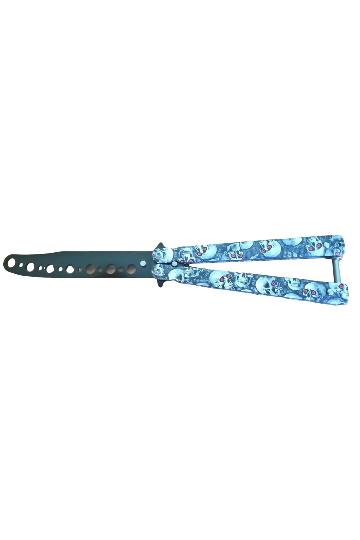 Depox Cuțit Fluture Ideallstore , Cranii Fericite, Pentru Dresaj, 22 Cm - One Size
