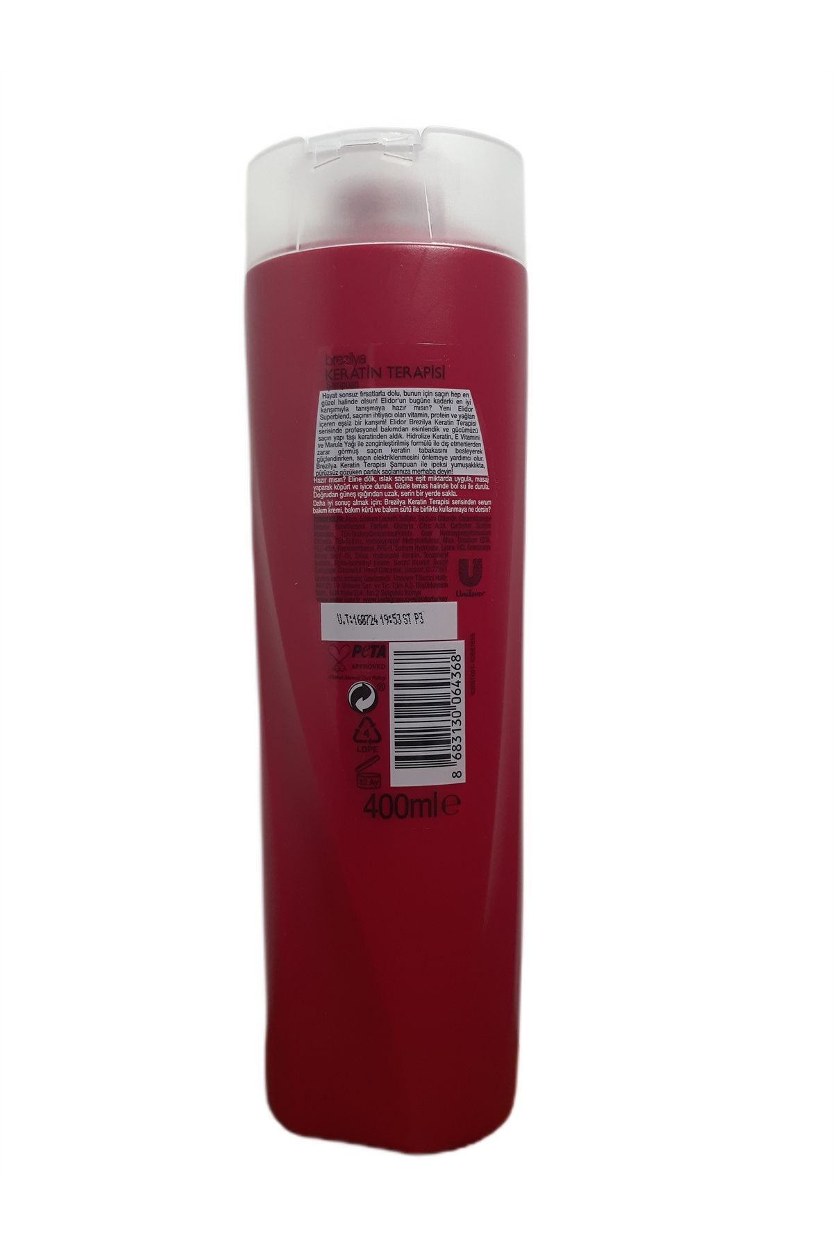 Elidor-Brazilian Keratin Therapy Shampoo 400 ml 3