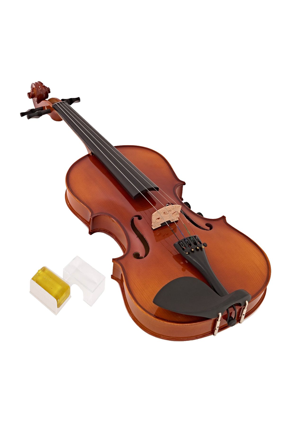 Depox-IdeallStore® classical violin, wood, case included, two sets of strings included 2