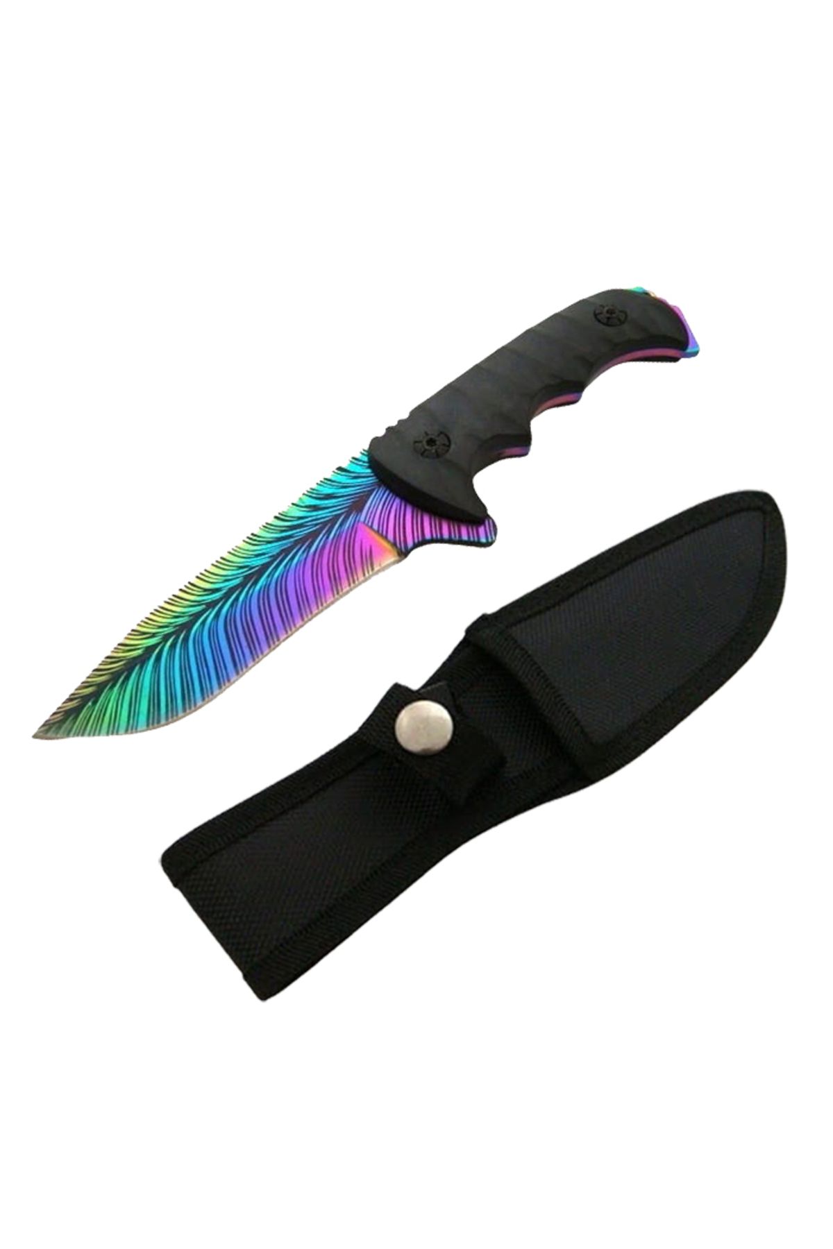 Depox Cuțit De Vânătoare Ideallstore , Safari Mix, 23 Cm, Multicolor, Teacă Inclusă - One Size