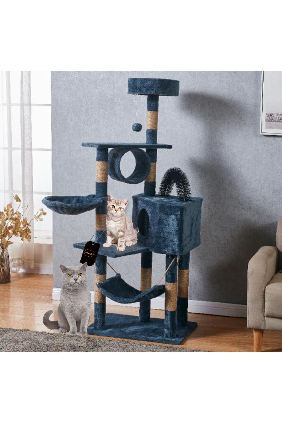 KidLe-Cat Tree Cat Jumping Platform Cat Climbing Frame Cat Tower 2