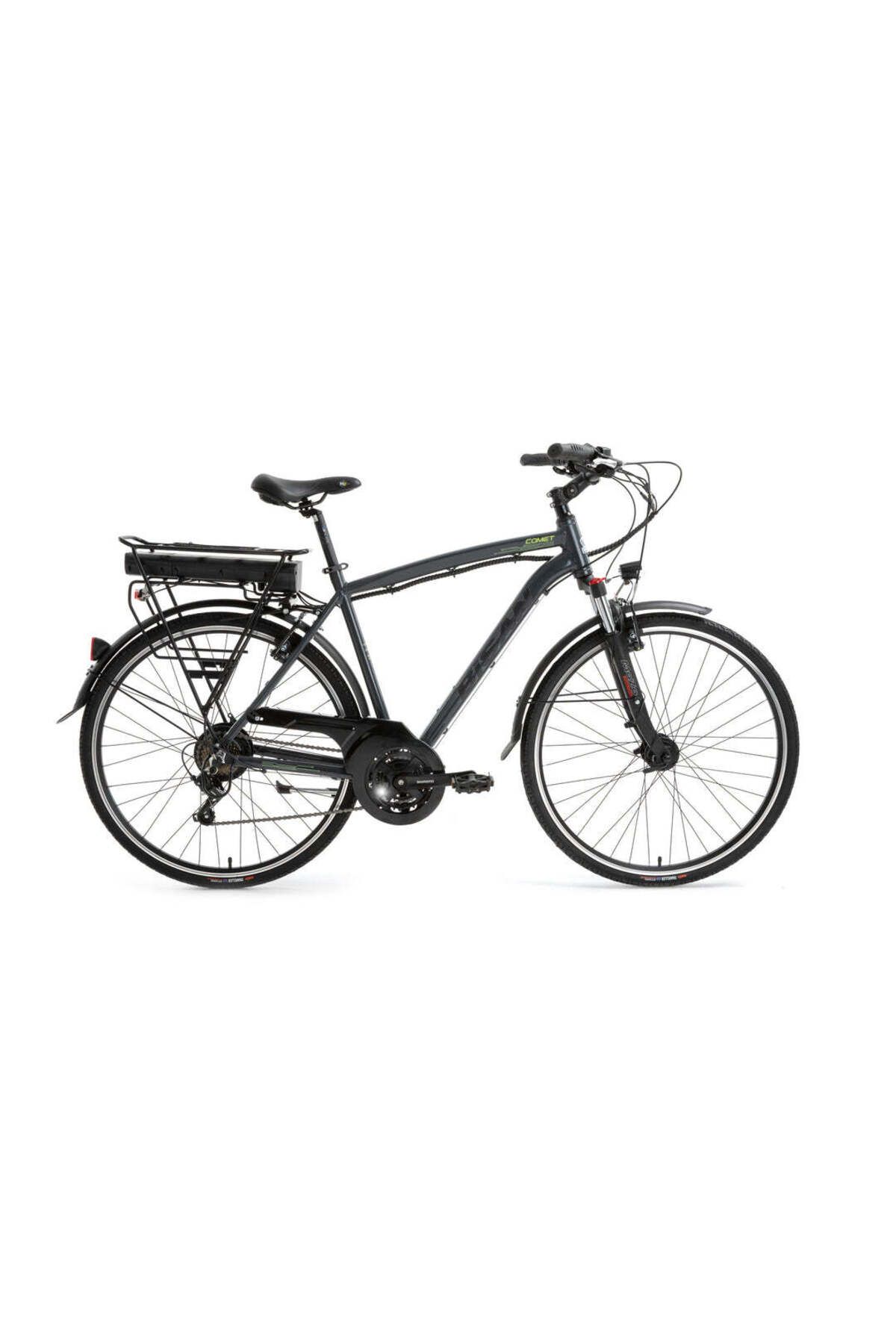 Bisan BİSAN COMET ELEKTRİKLİ BİSİKLET 48 CM V 26 JANT 21 VİTES PARLAK GRİ SARI