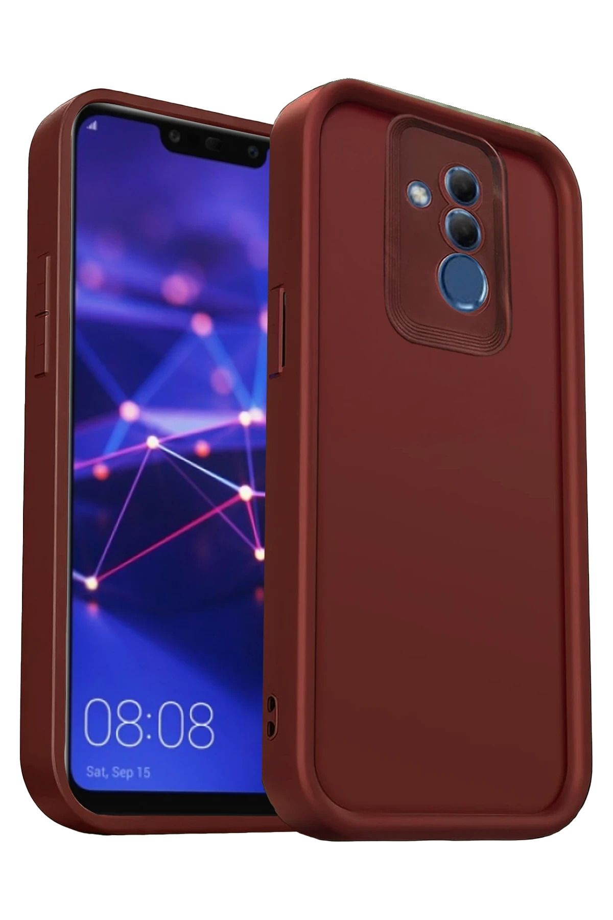 NewFace Huawei Mate 20 Lite Kılıf Viera Silikon - Bordo JOJUA