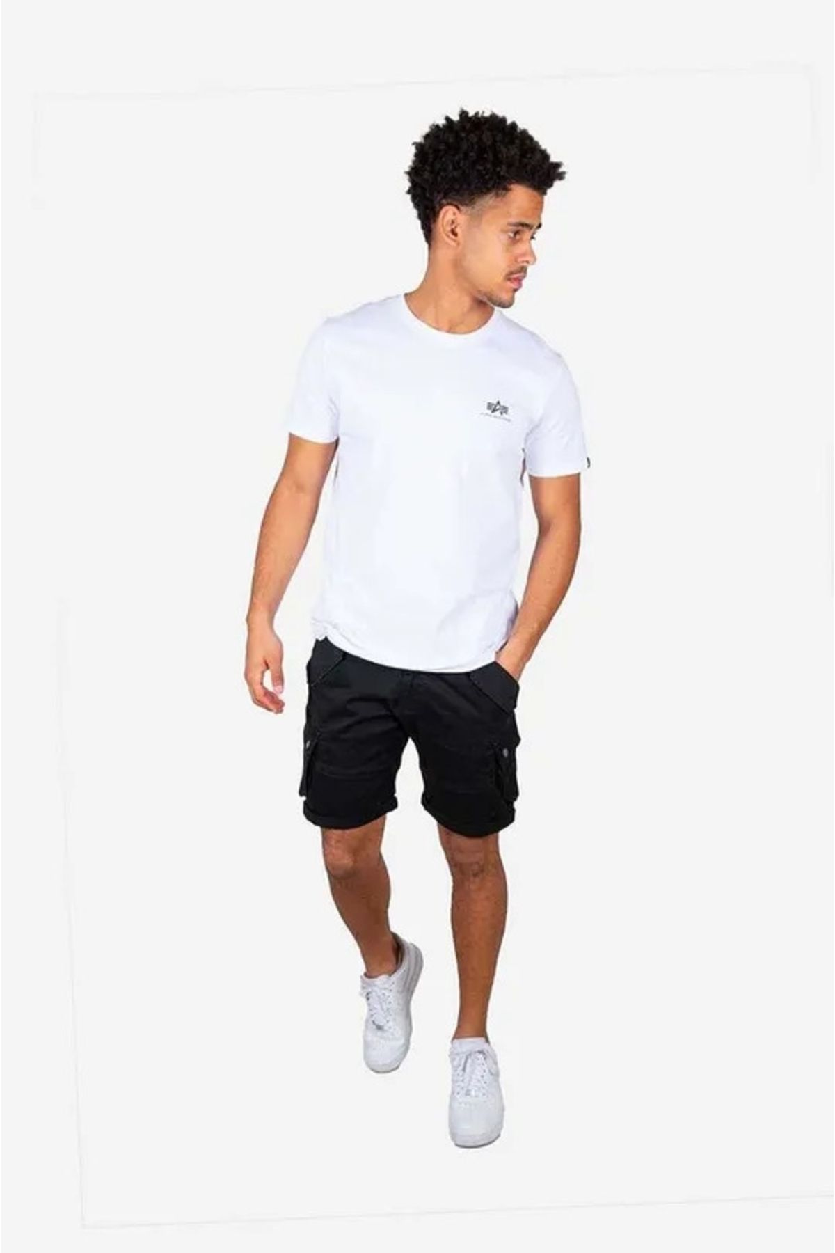 Alpha Industries-Men's black shorts Combat Short Alpha Industries 1