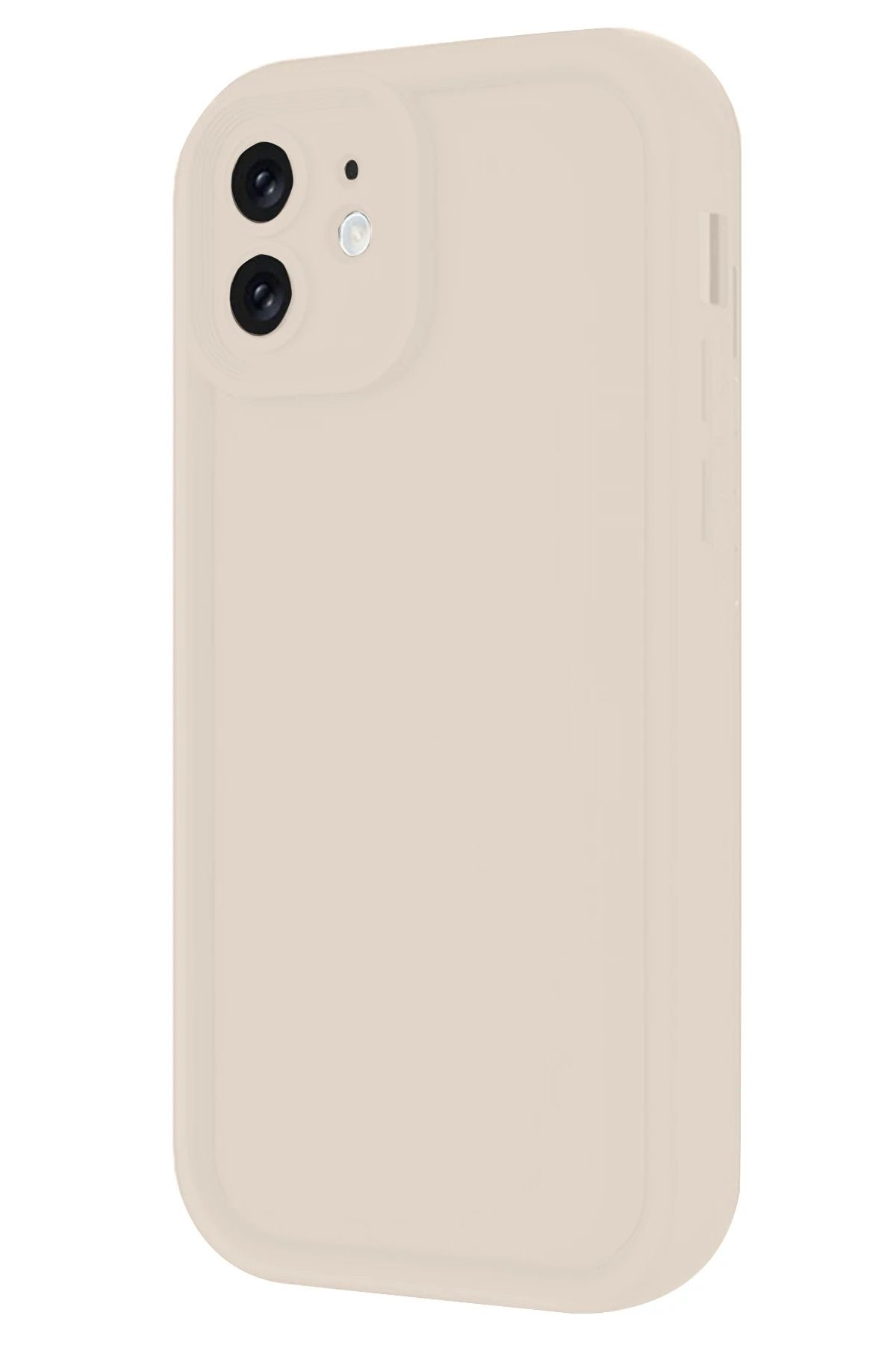 NewFace iPhone 11 Kılıf Viera Silikon - Krem FLKRY