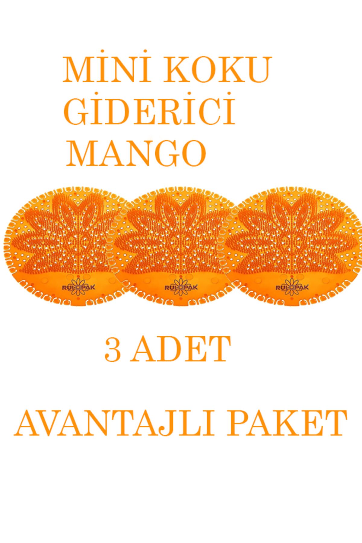 Rulopak Mini Lavabo Pisuvar Süzgeci Koku Giderici Mango 3'lü