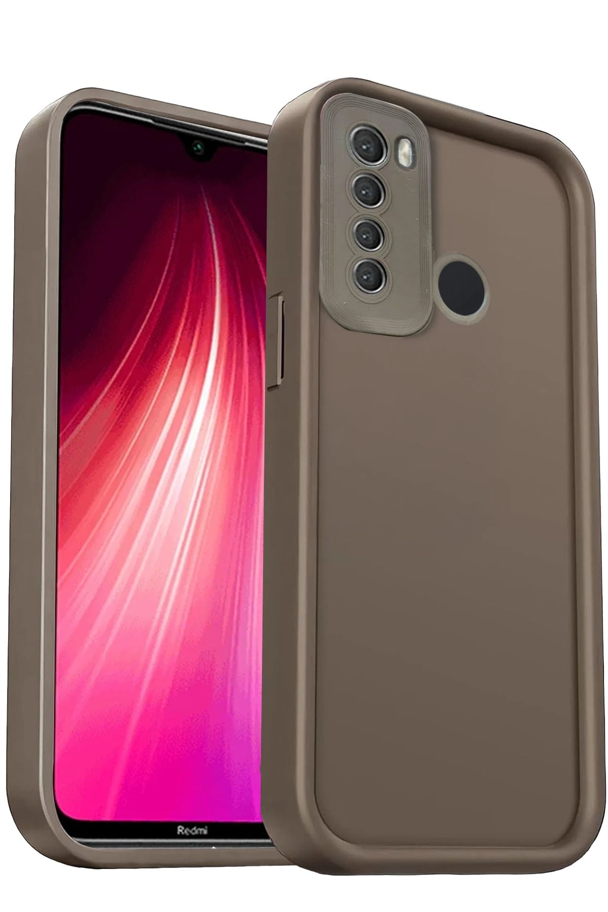 NewFace Xiaomi Redmi Note 8 Kılıf Viera Silikon - Kahverengi JOJUA