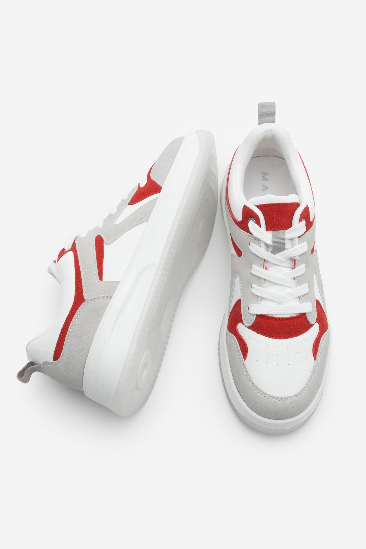 Marjin-Damskie buty sportowe Aryan Red High Sole Sneaker 7
