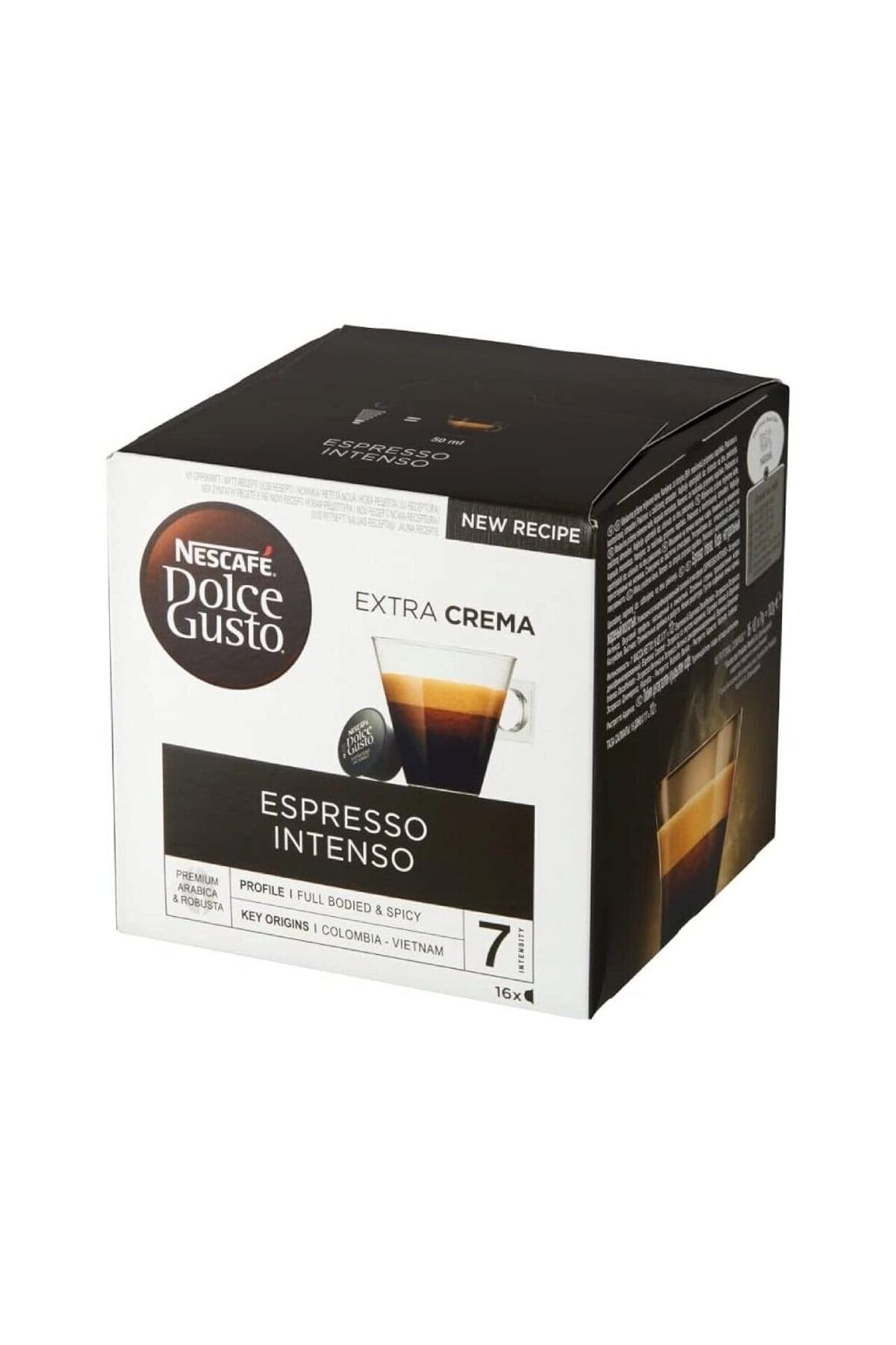 Nescafe Capsule Cafea Espresso Intenso, Compatibile Dolce Gusto, 16 Capsule, 112g, 16 Bucati - One Size
