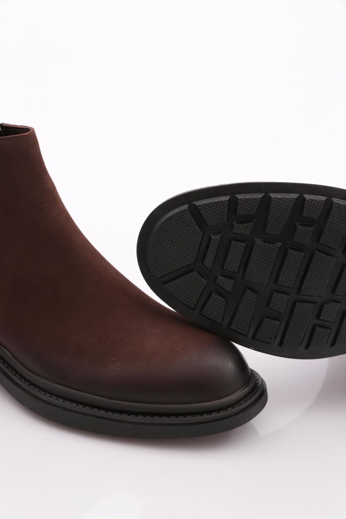 DGN-Ανδρικές Μπότες Γνήσιο Δερμάτινο Καφέ Nubuck 2981723210 4