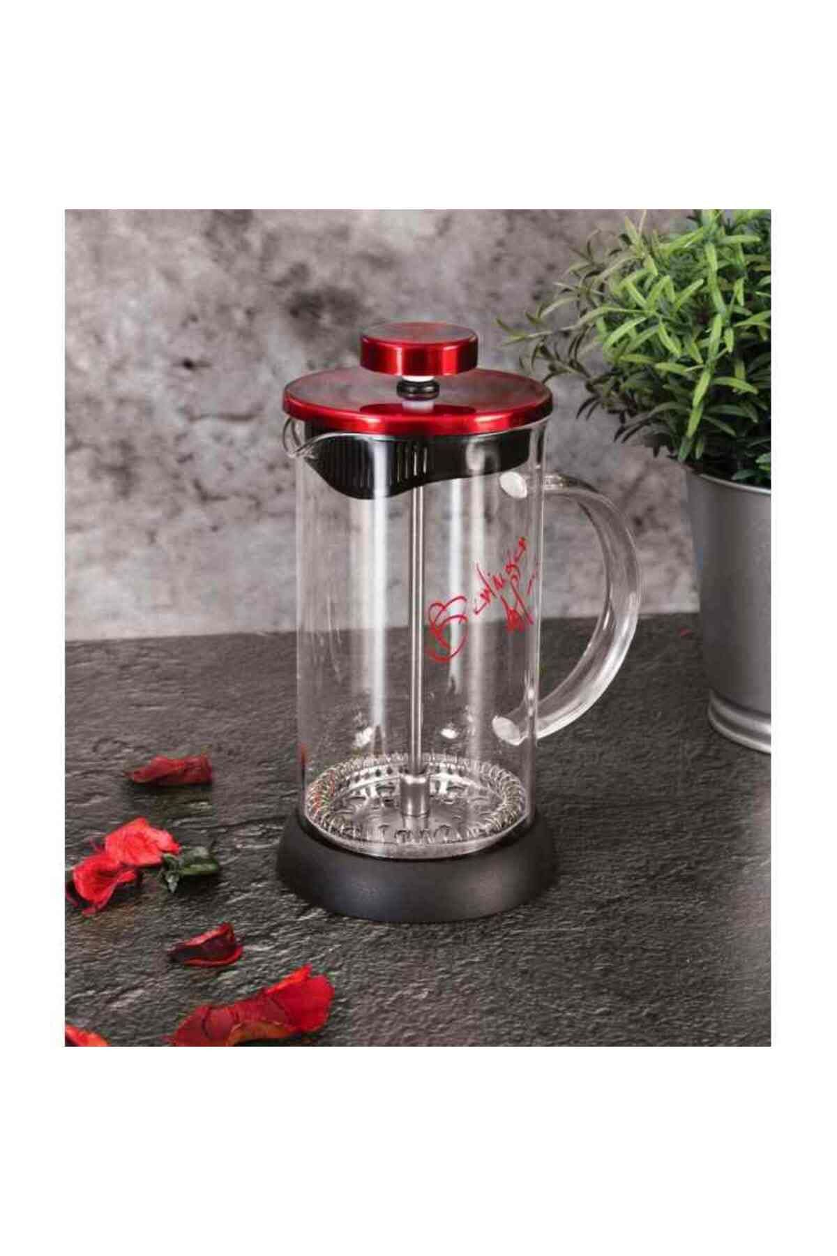 Berlinger Haus-Tea and coffee French Press 350 ml Burgundy Metallic Line 1