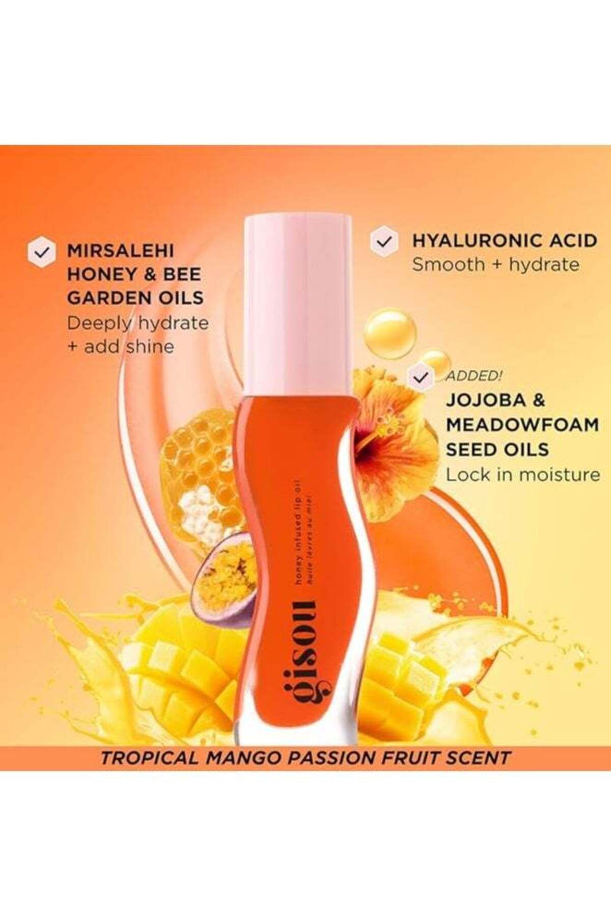 gisou-Jisoo Honey Enriched Lip Oil, Mango Passion Punch, 8 ml 3