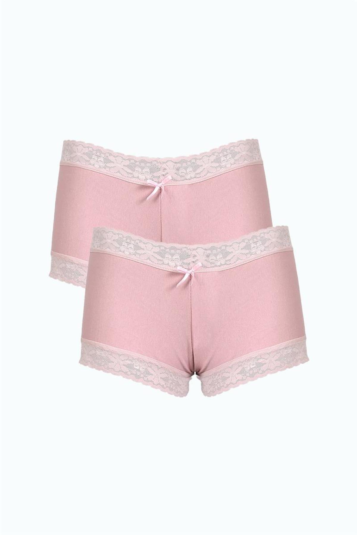 Celira-Women's Cotton 2-Pack Boxer Powder 40278 1