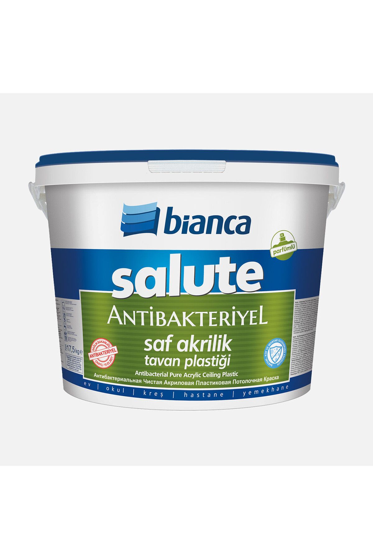 Bianca Salute – Antibakteriyel Saf Akrilik Tavan Boyası 17,5KG