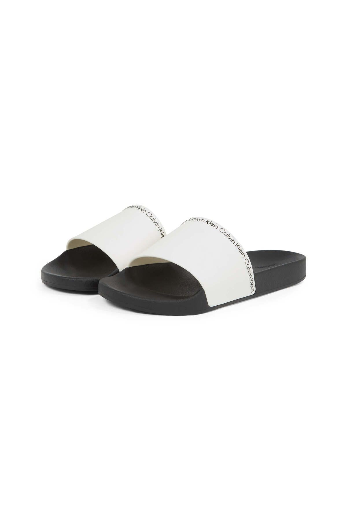 Calvin Klein-Papuci albi casual confortabili cu logo pentru bărbați HM0HM00981-03A 3