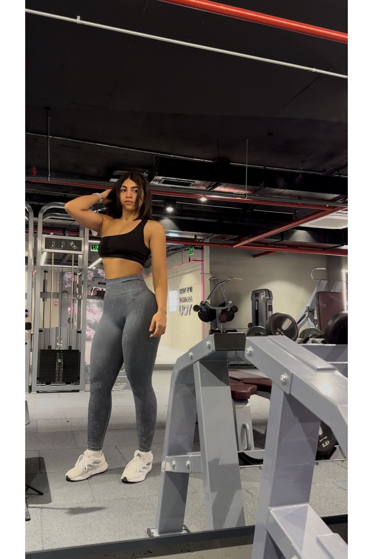 Style vibe-Acid Washed Drawstring Leggings Seamless 4