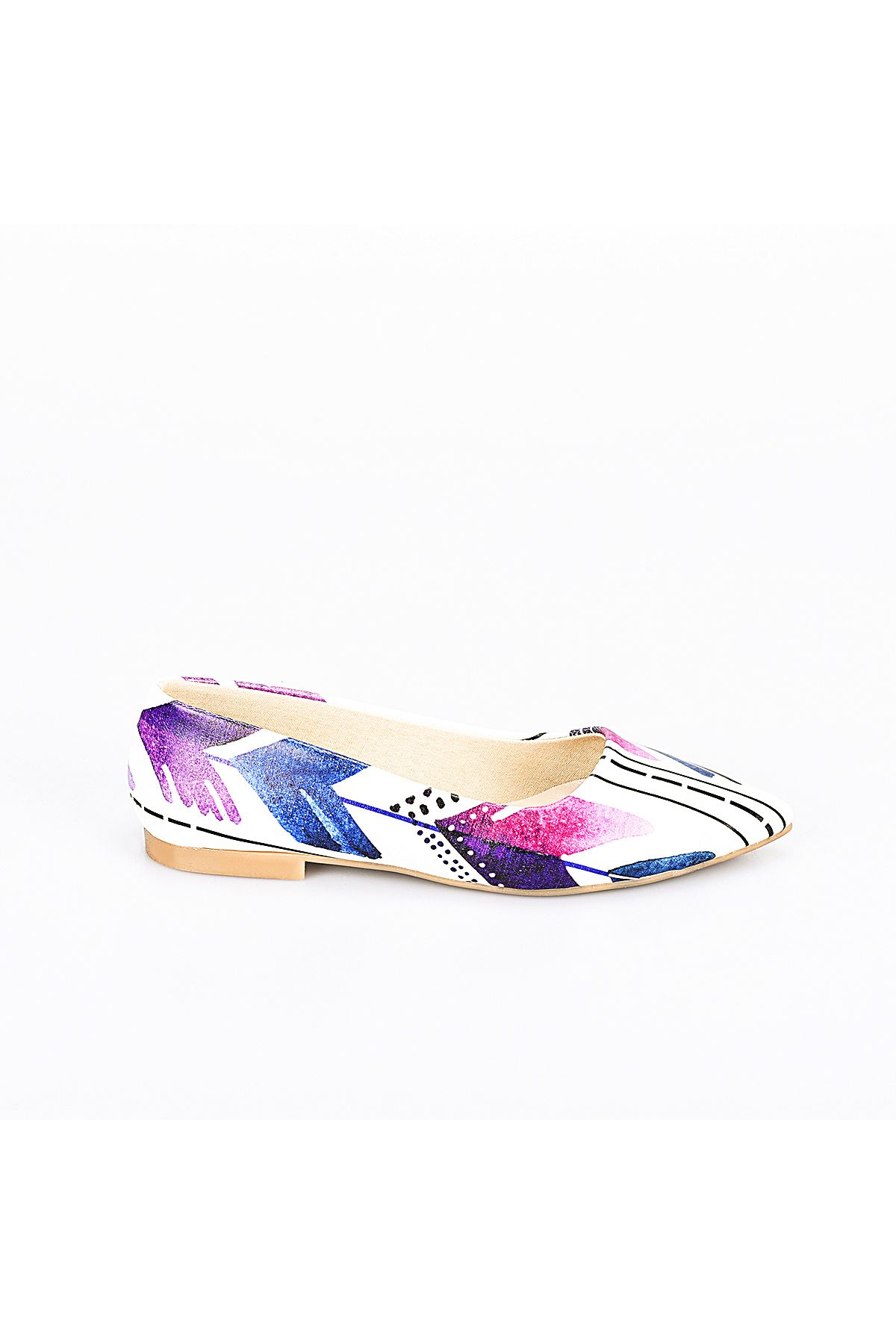 Streetfly-Printed Colorful Women's Ballerinas 2