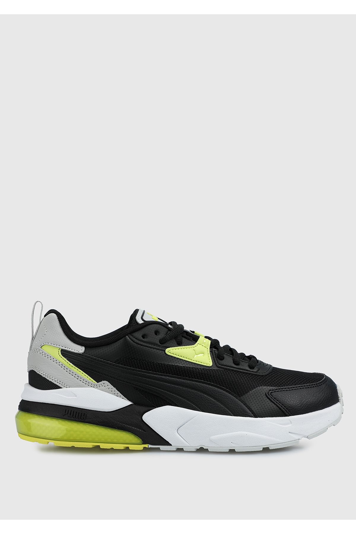 Vis2k- کفش اسپرت مردانه شین مشکی-مشکی لیمویی Puma