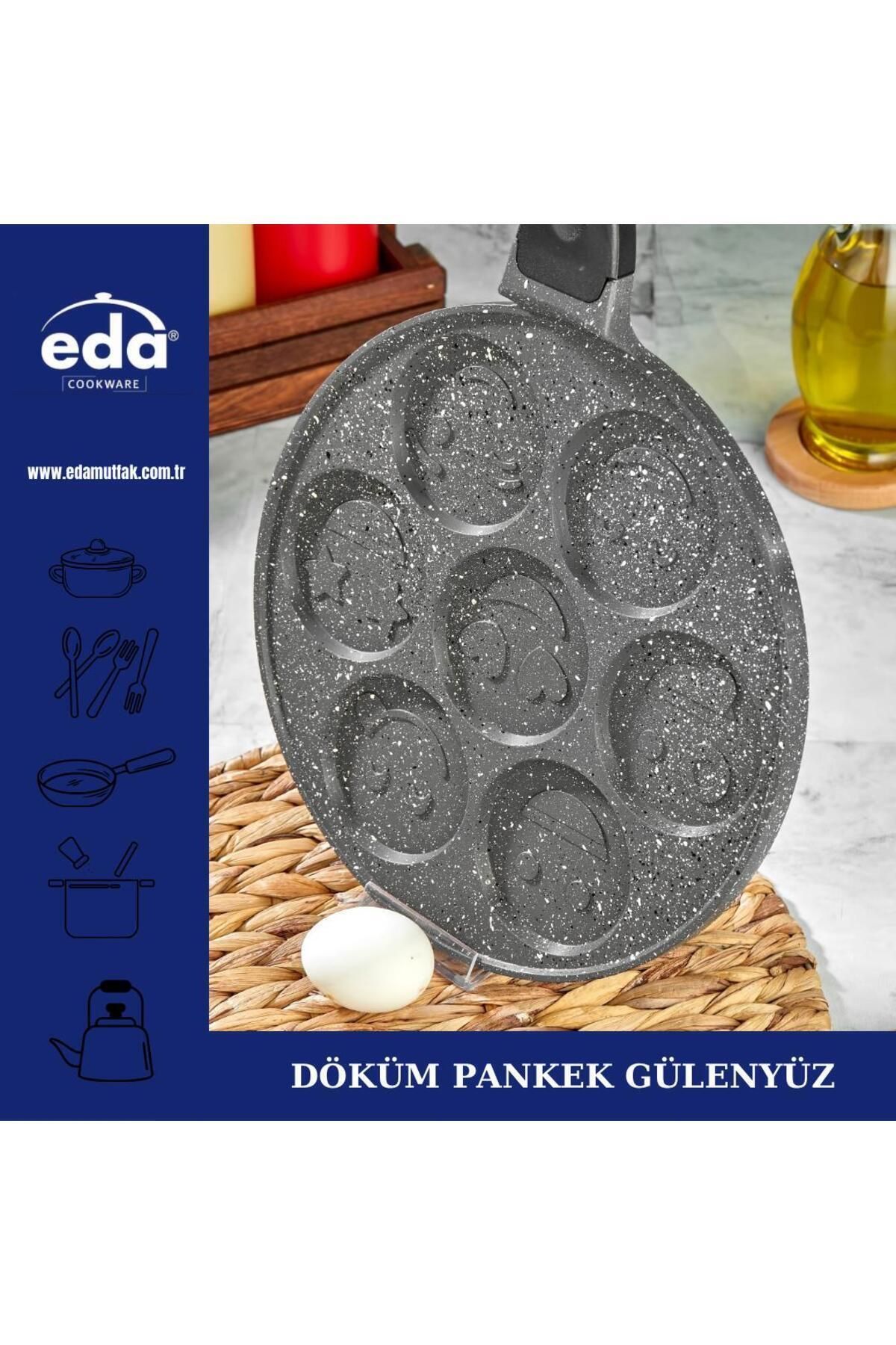 Eda-Granite Face Emoji Pancake Pan 28 Cm 4