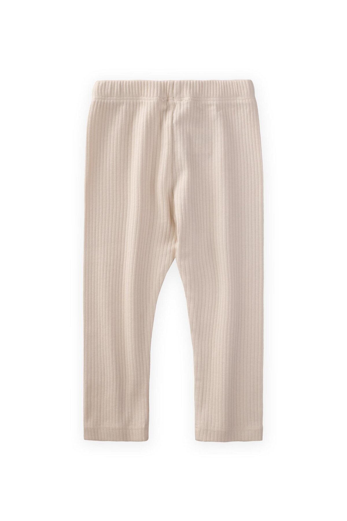 Cigit-Gerippte Leggings 0-5 Jahre Hellbeige 3