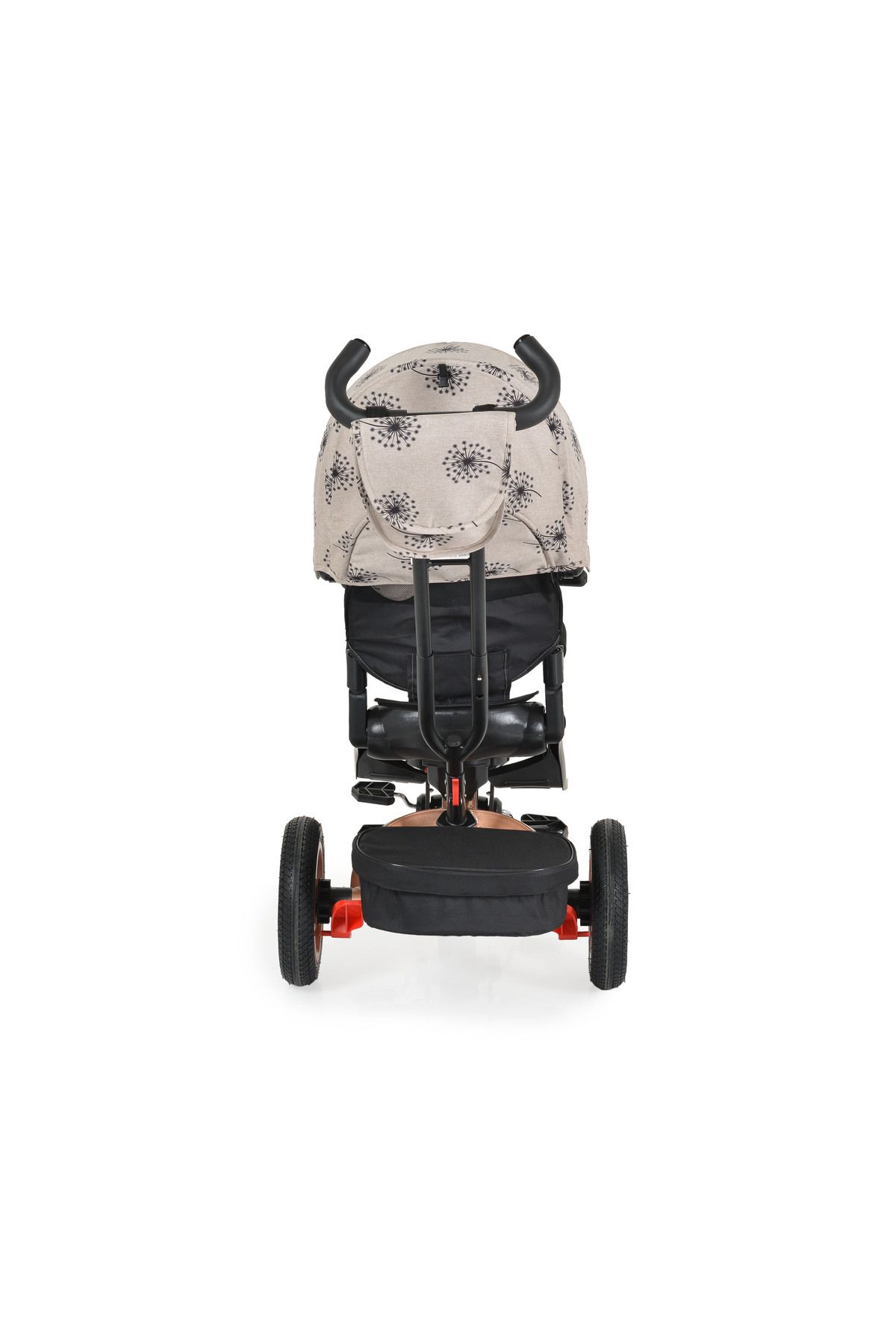 OEM-Tricicleta copii 3-6 Ani, Byox Tornado Bej, scaun reversibil,pozitie de somn, anvelope gonflabile 3