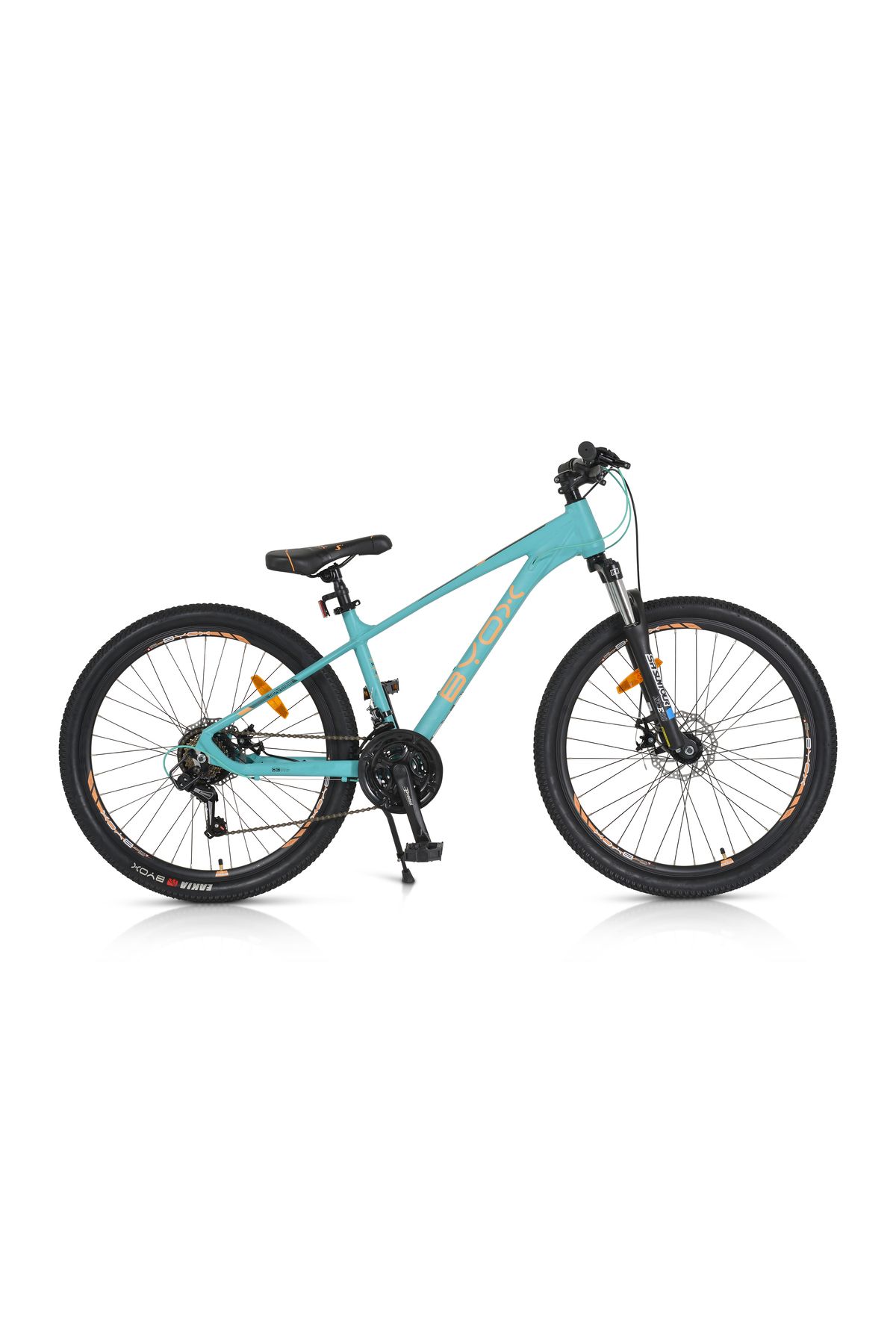 OEM Bicicleta Copii Cu Cadru Din Aluminiu, Byox Clasher Turquize 26", 21 Viteze Shimano, Varsta 10 Ani + - One Size