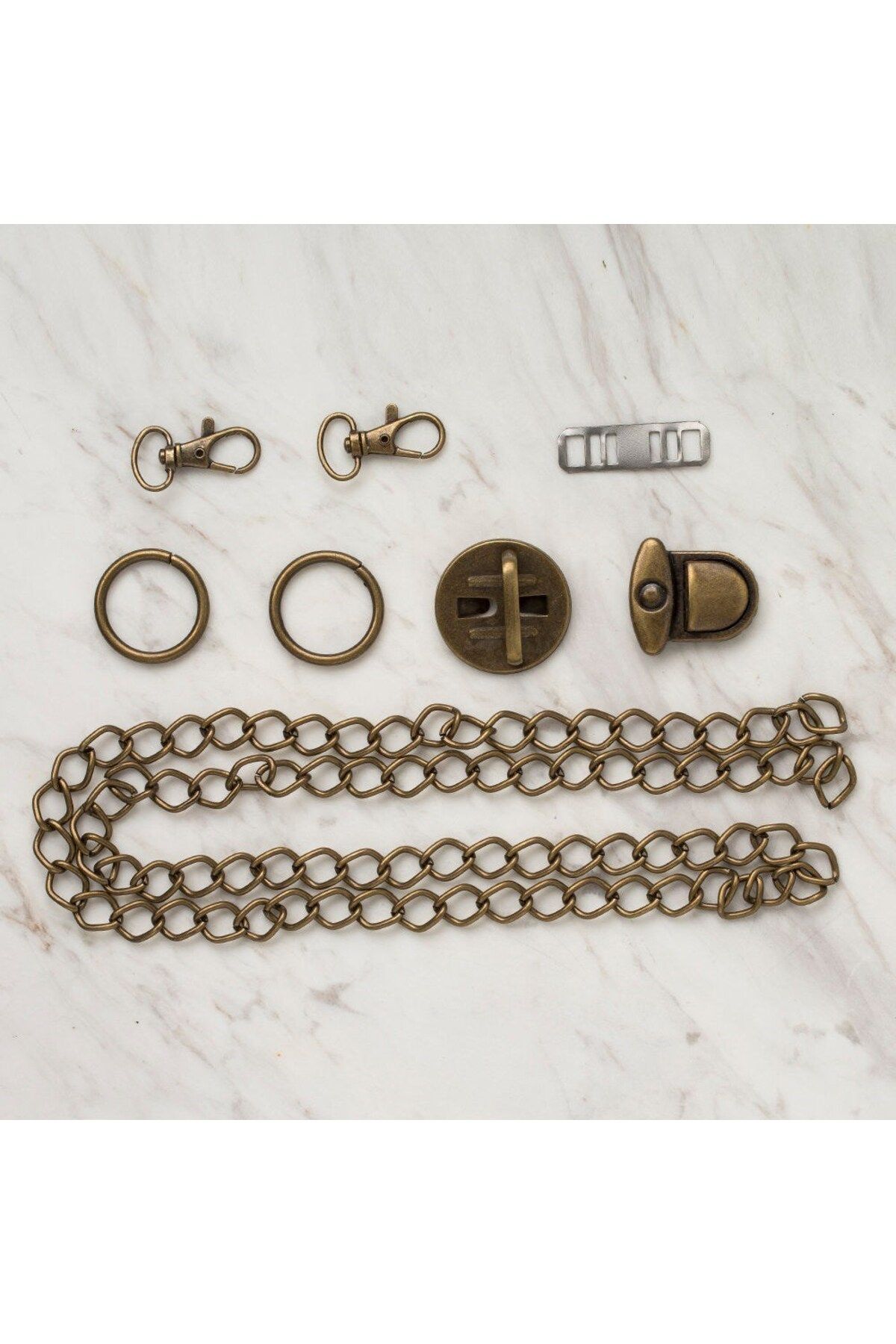New Things Loren Çanta Aksesuar Seti bronz
