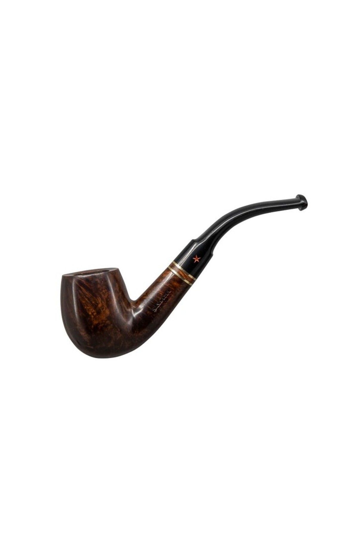 Şahin Şahin Kırmızı Yıldız 113 6mm. Filtreli Ebonit Saplı Pipo 237100