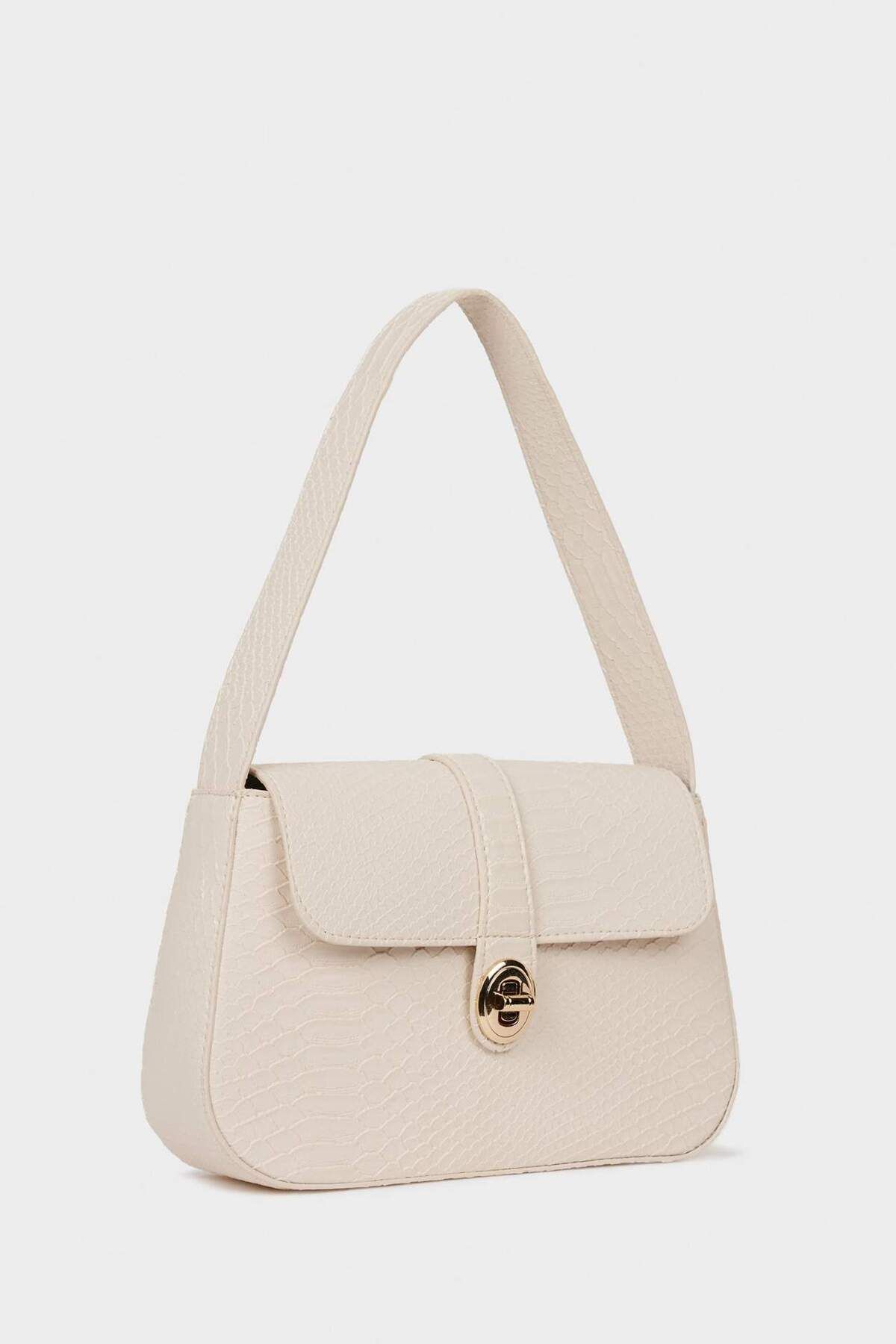DeFacto-Baguette-Tasche mit Schlangenledermuster für Damen E6966AXNS 3